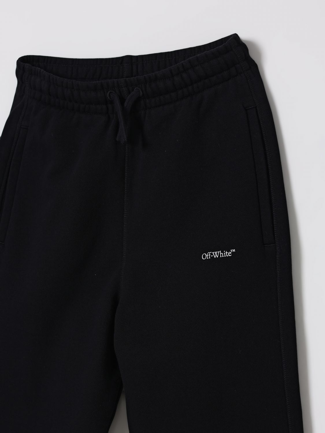 Off White Kids Pants Kids Black