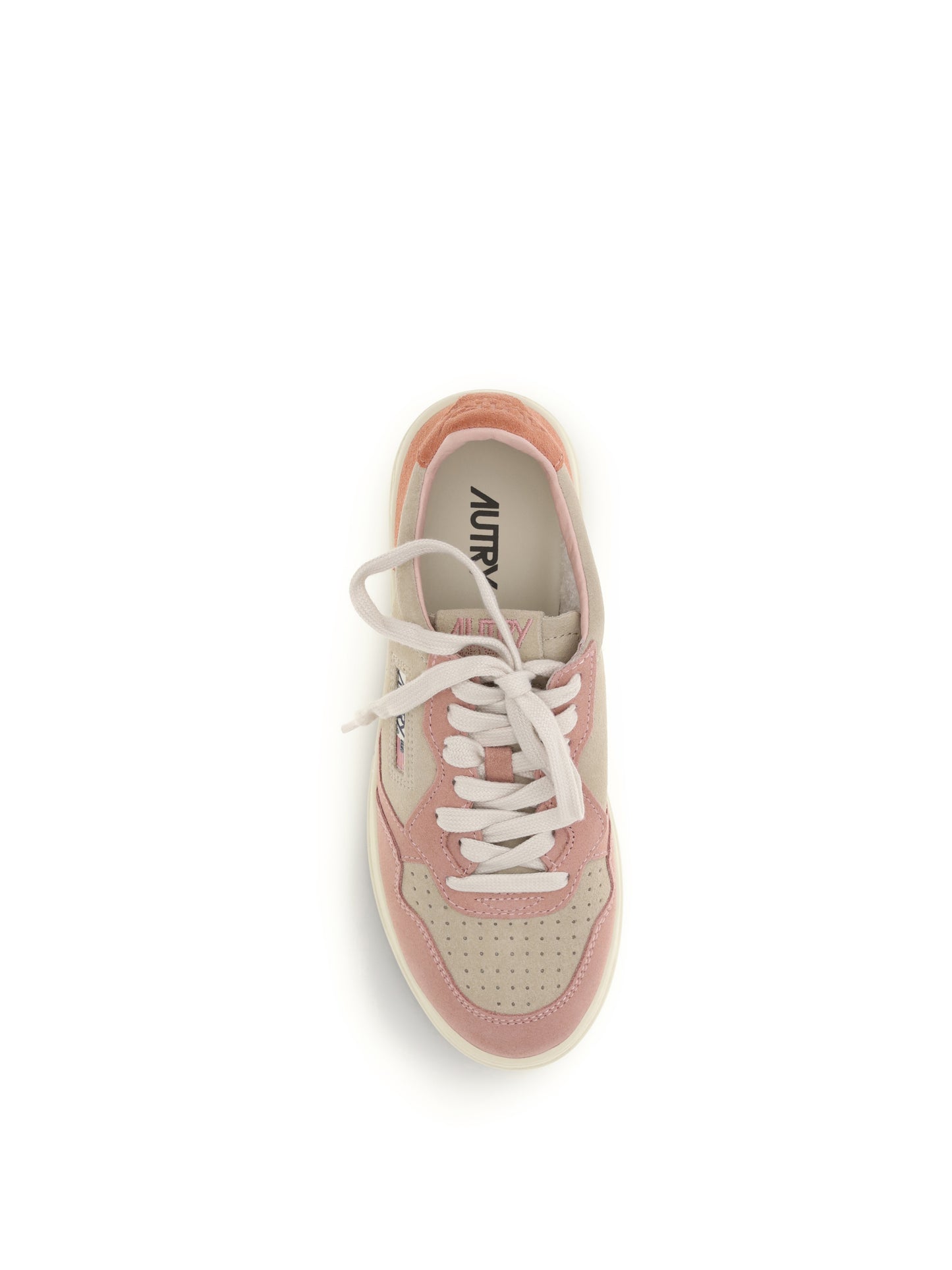 Autry Medalist Low Sneakers - Trcolor/Suede Papaya/Butter/Cammeo