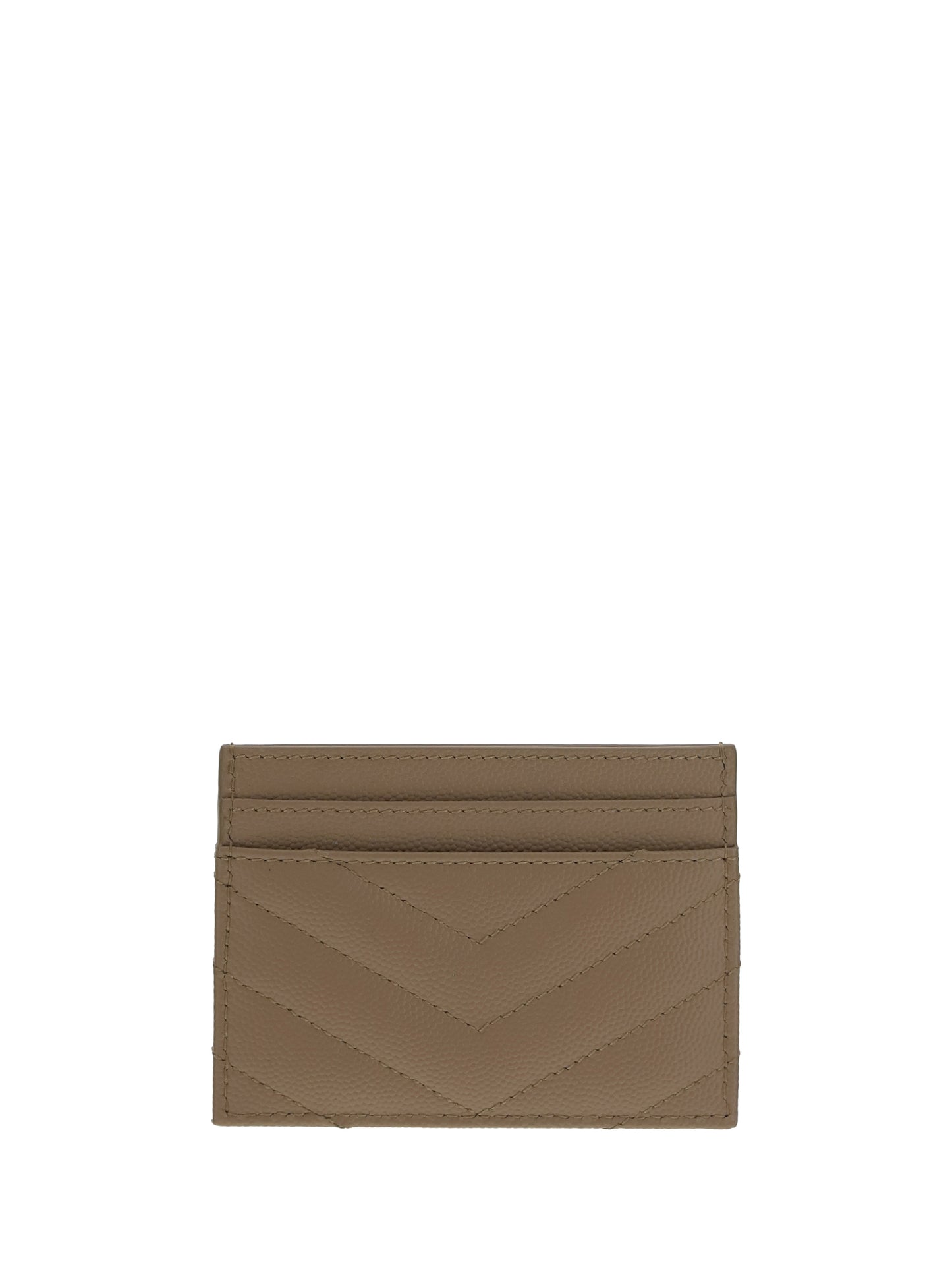 SAINT LAURENT Matelassé leather Cardholder