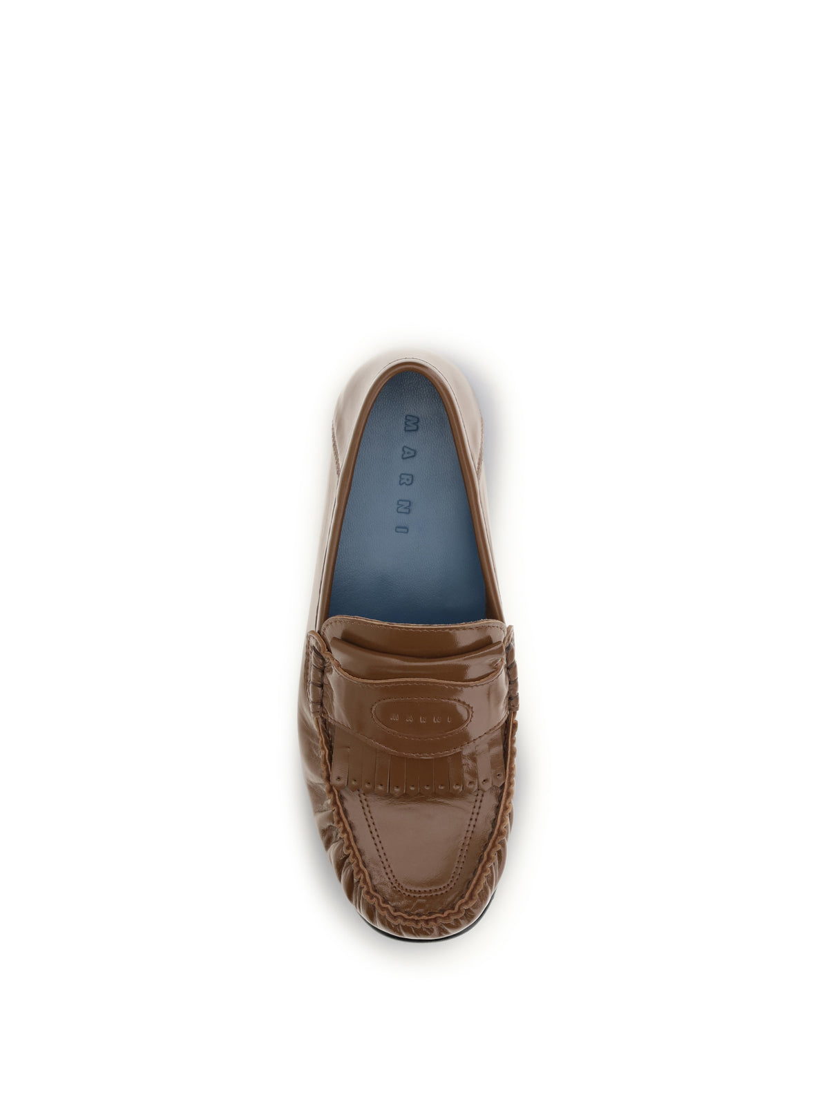 Marni Leather Loafers with tassels and foldable heel