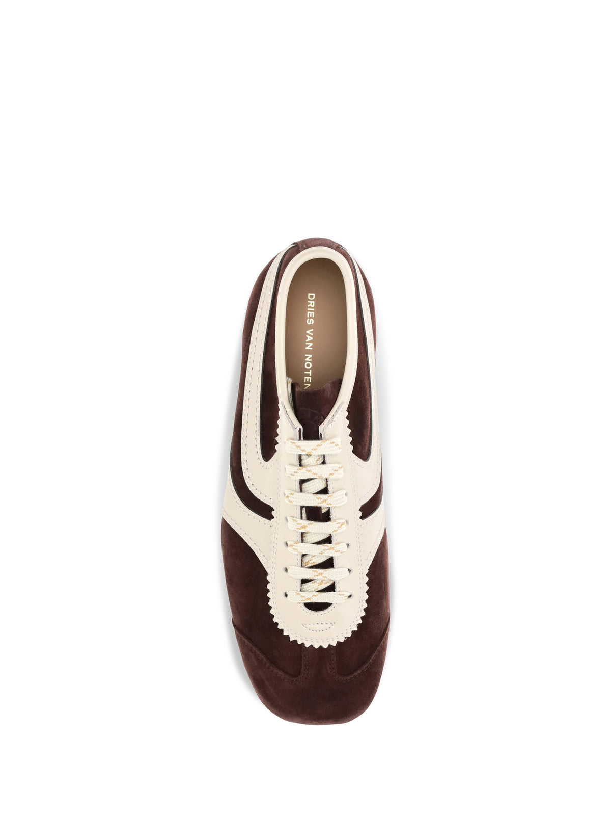 Dries Van Noten Leather panelled Sneakers - Dark Purple