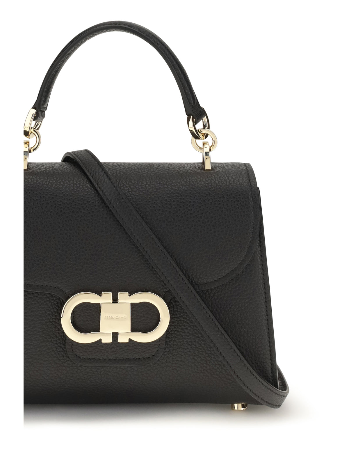 Ferragamo Gancini Mini Handbag - Black