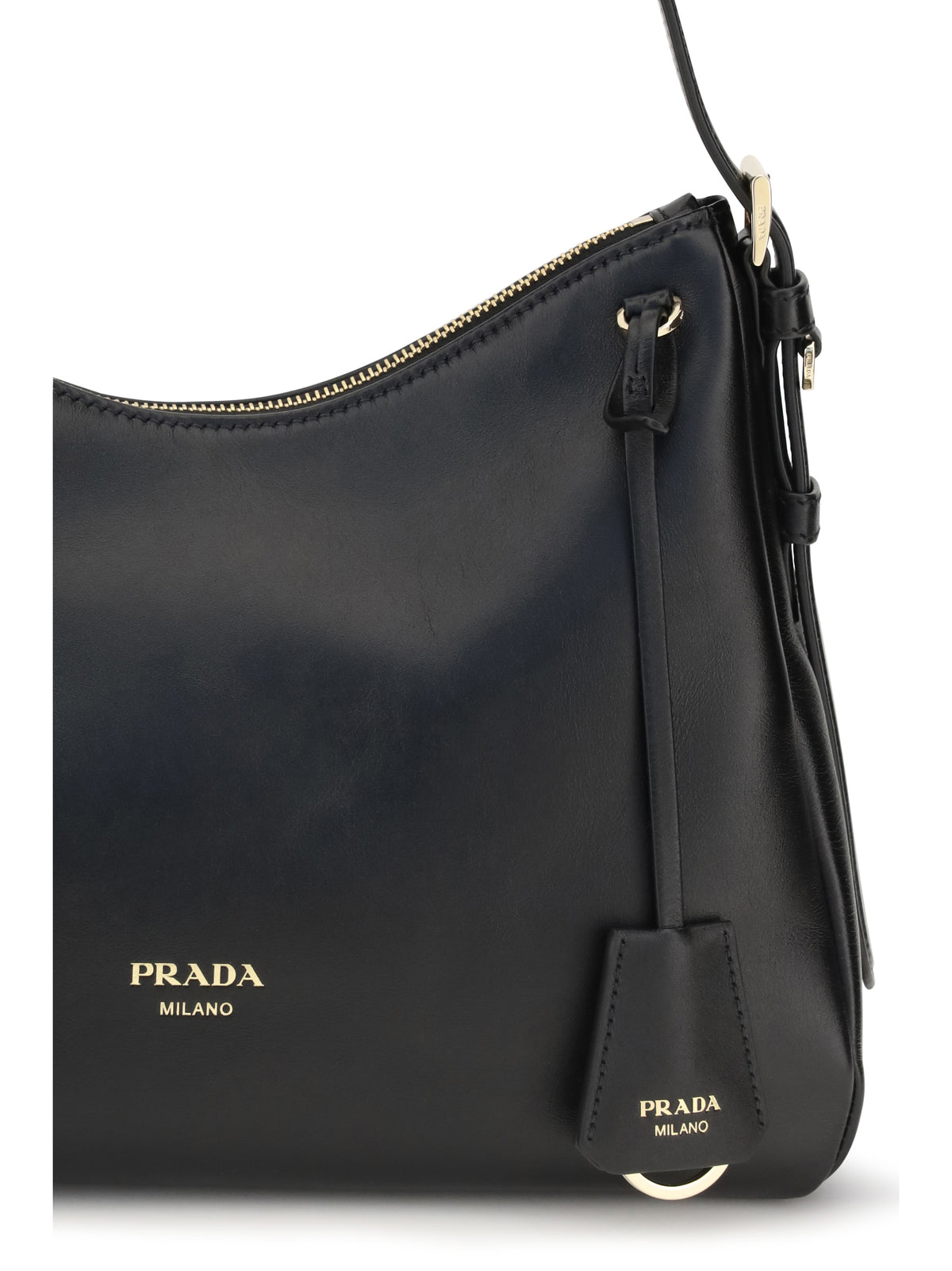 Prada Shoulder Bag in leather - Black