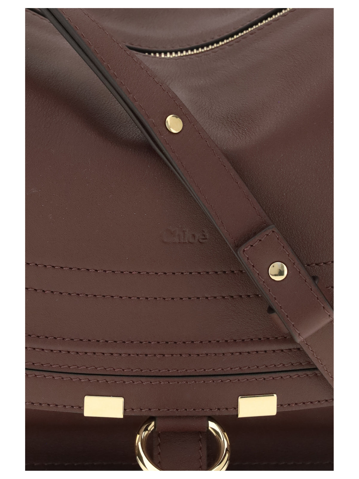 Chloé Marcie small Shoulder Bag - Dark Velvet