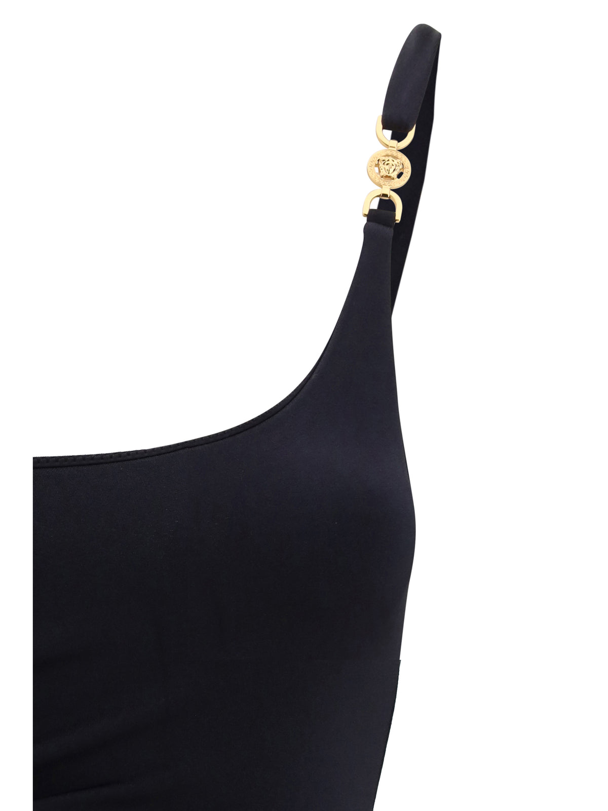 Versace Medusa ’95 Gathered Swimsuit - Black