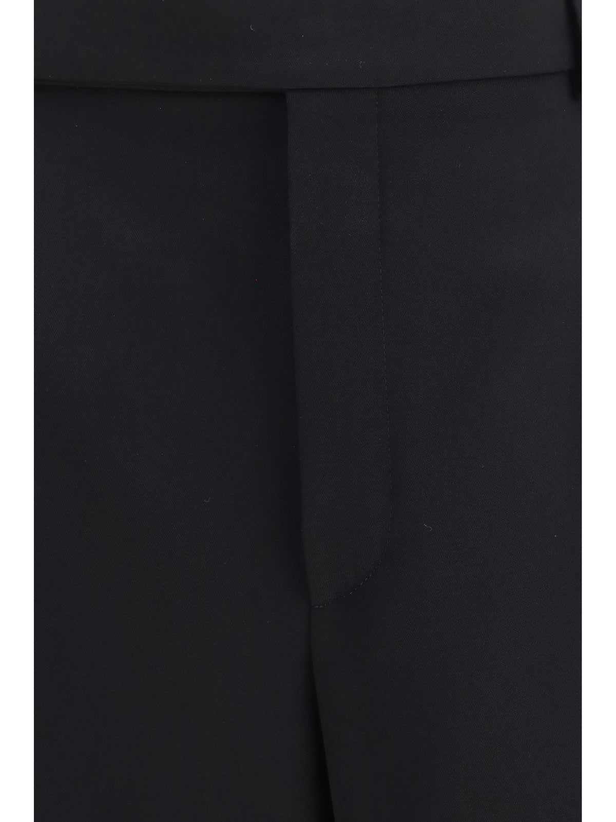 Saint Laurent Fluid Grain de Poudre Pants - Noir