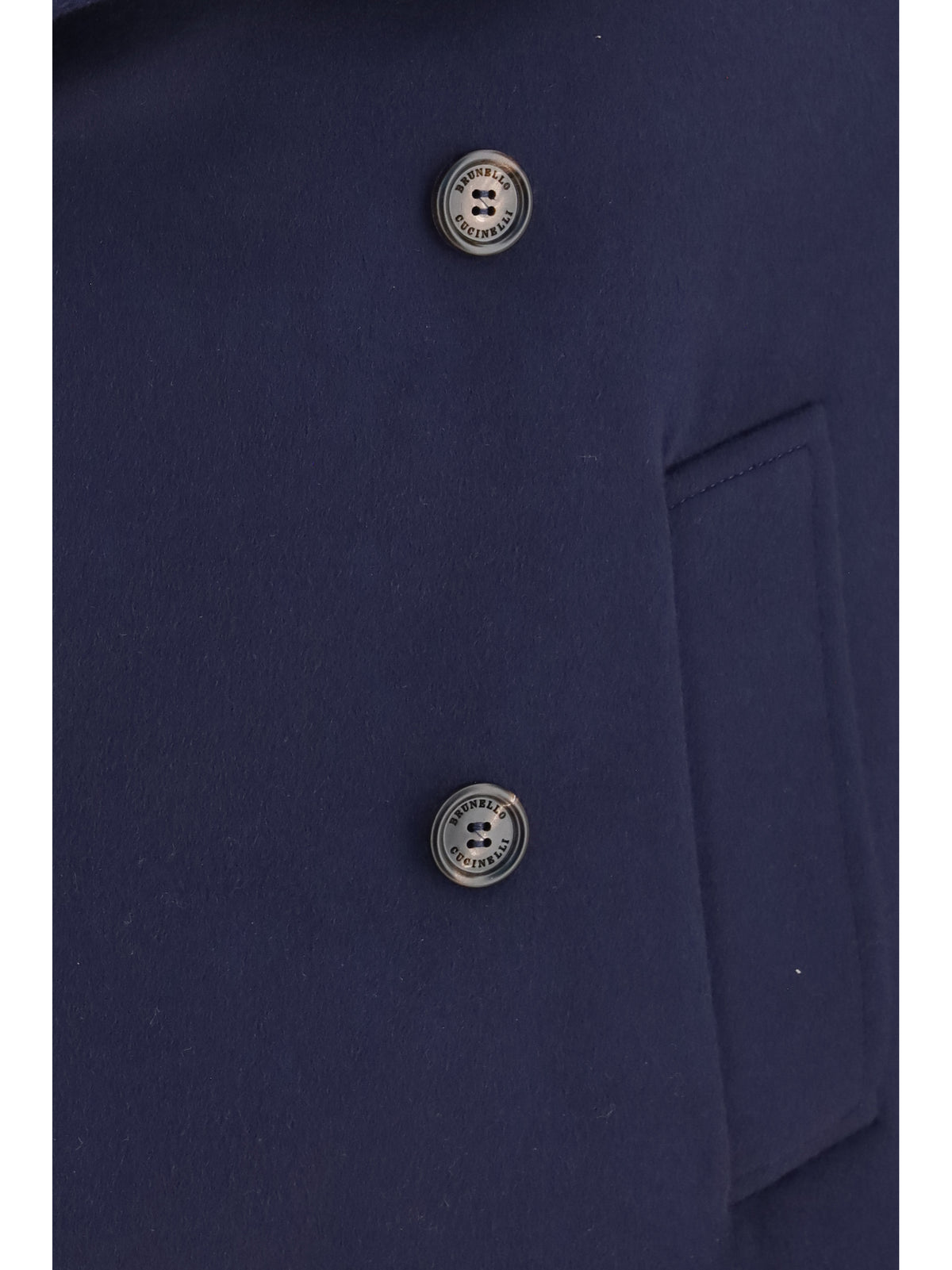 Brunello Cucinelli Double-breasted wool Coat - Blue Colorato+Rubino