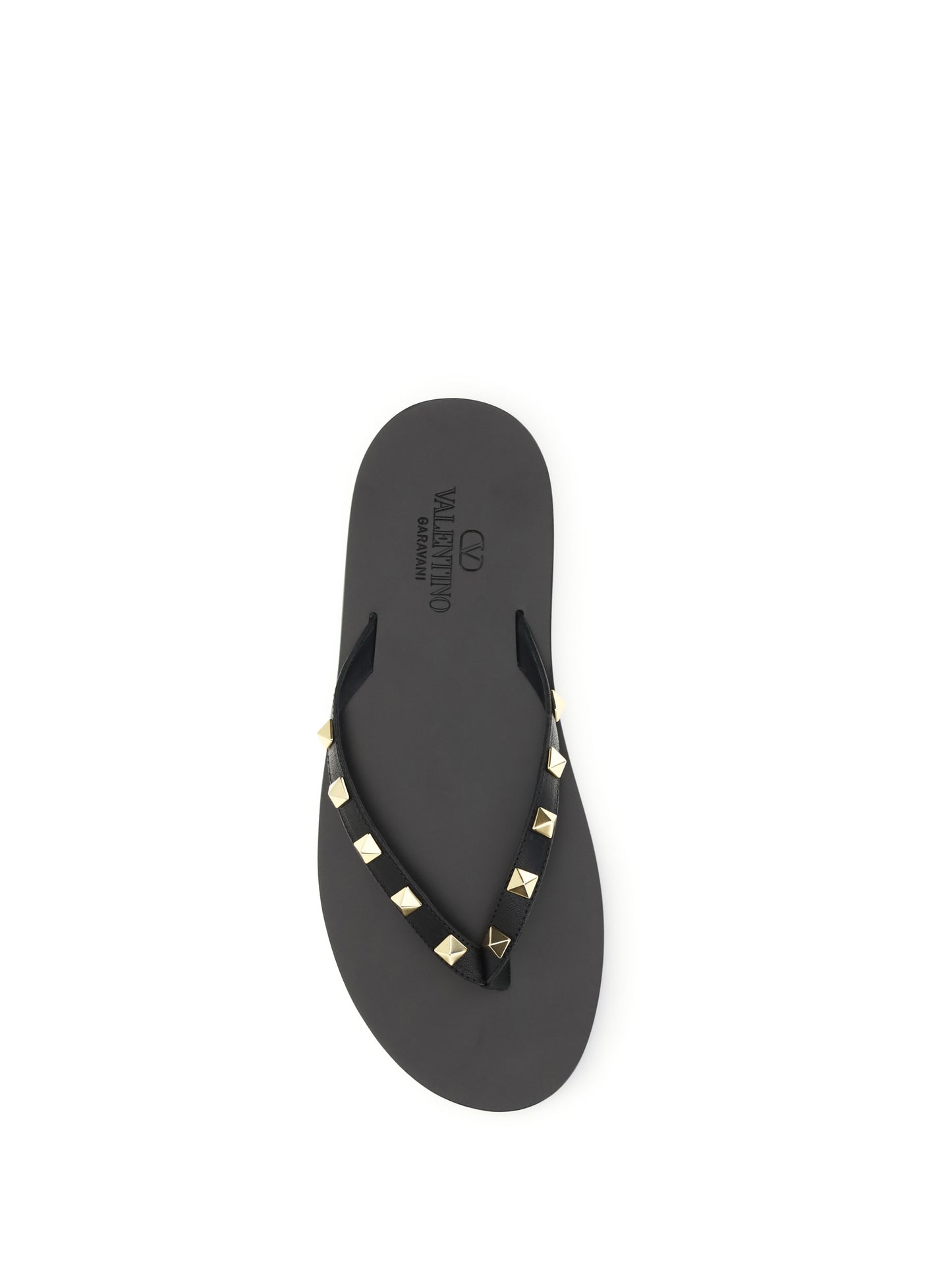 Valentino Garavani Rockstud thong Sandals - Black