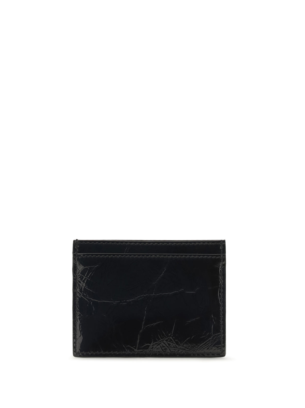 Vivienne Westwood Leather Card Holder with Orb logo - Black