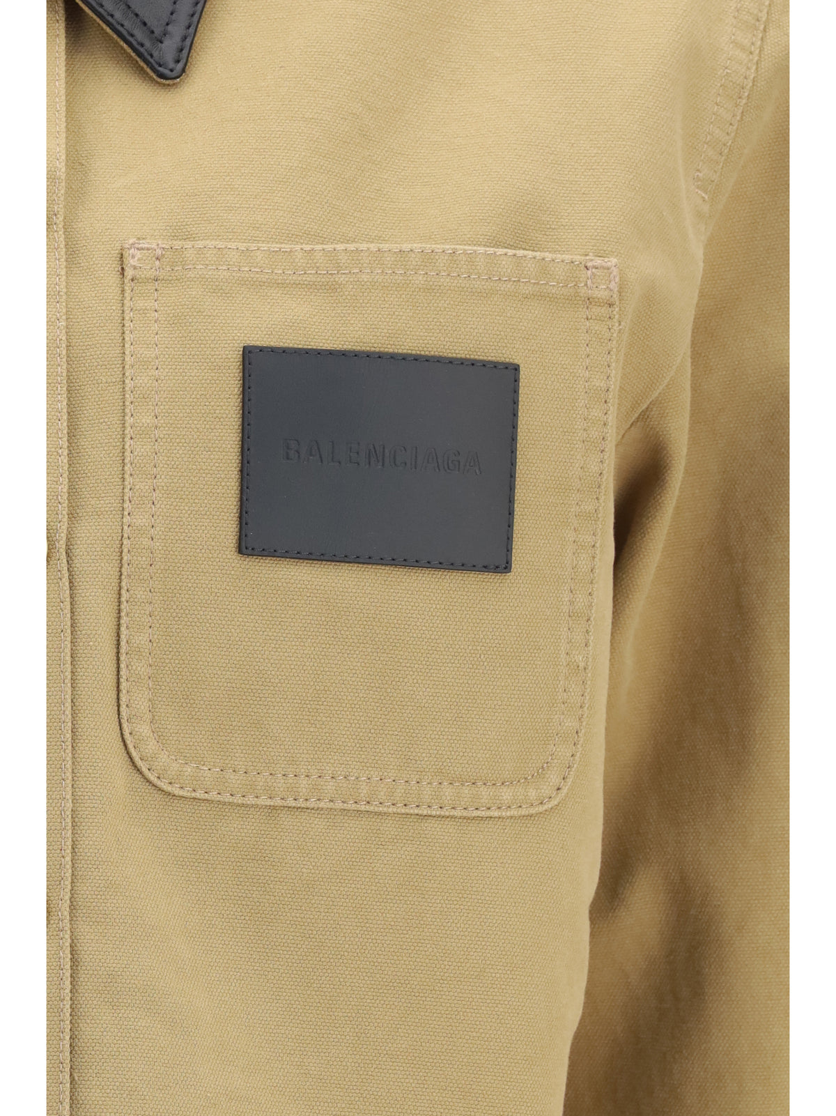 Balenciaga Heavy cotton cropped Jacket - Beige