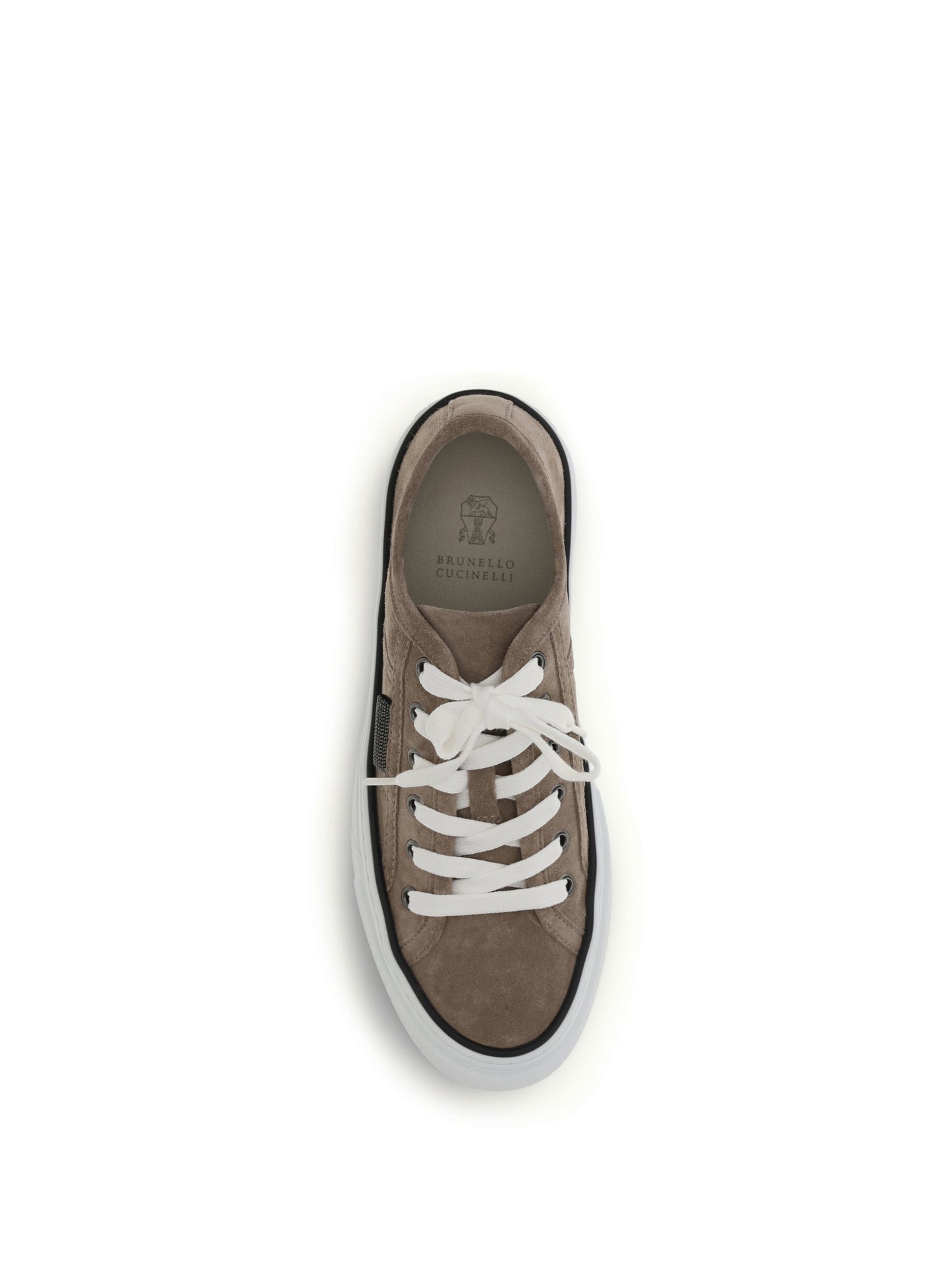 BRUNELLO CUCINELLI Shiny Tab suede Sneakers