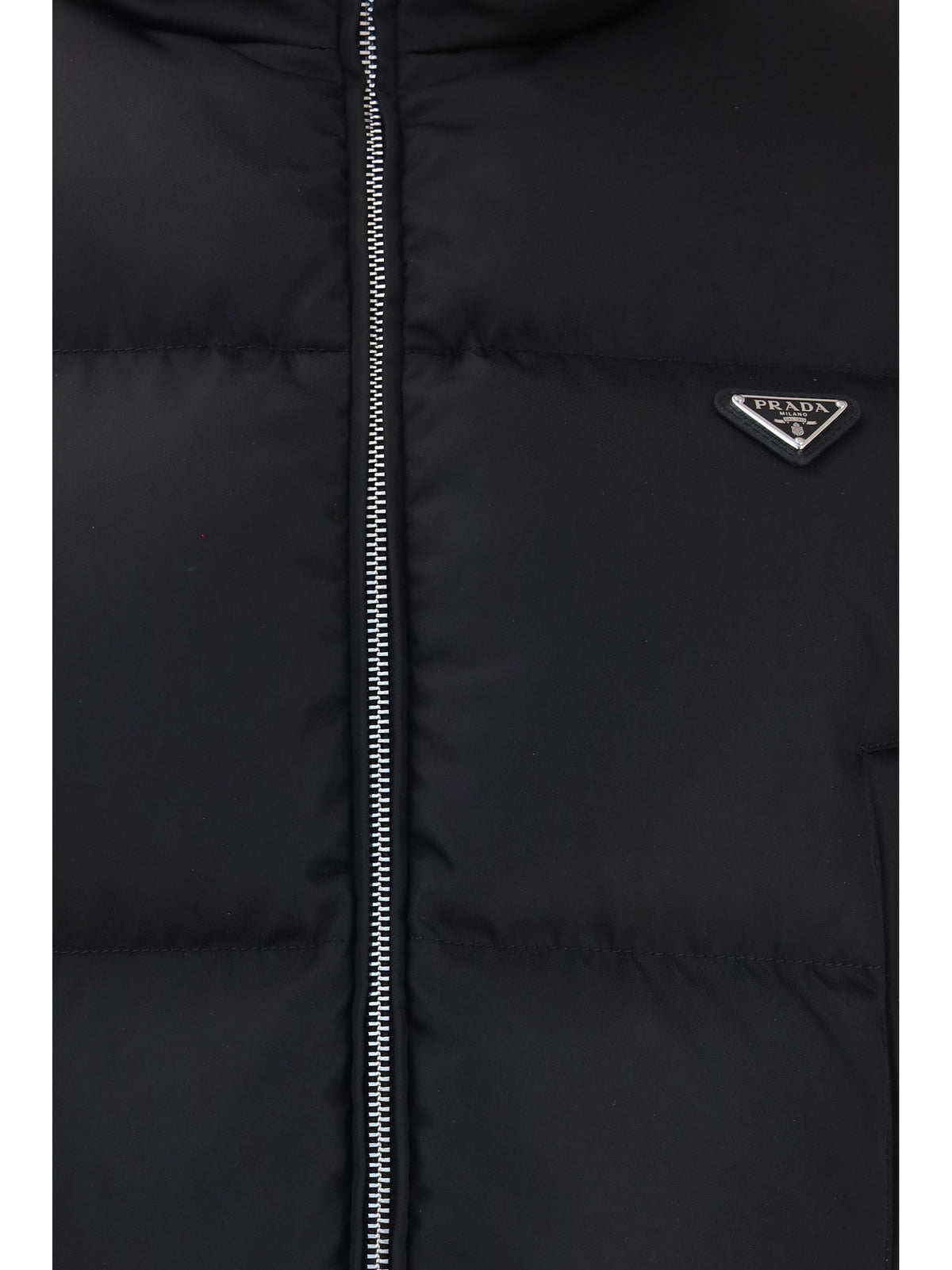 Prada Short Re-Nylon down Jacket - Black