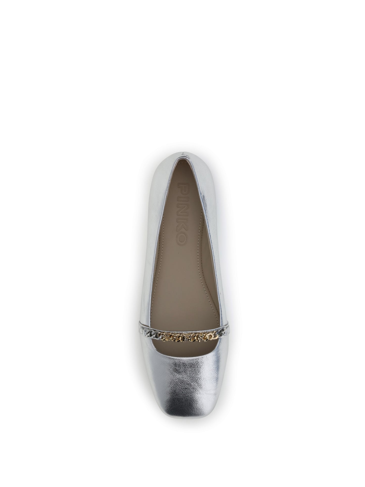 PINKO Metallic Ballerinas