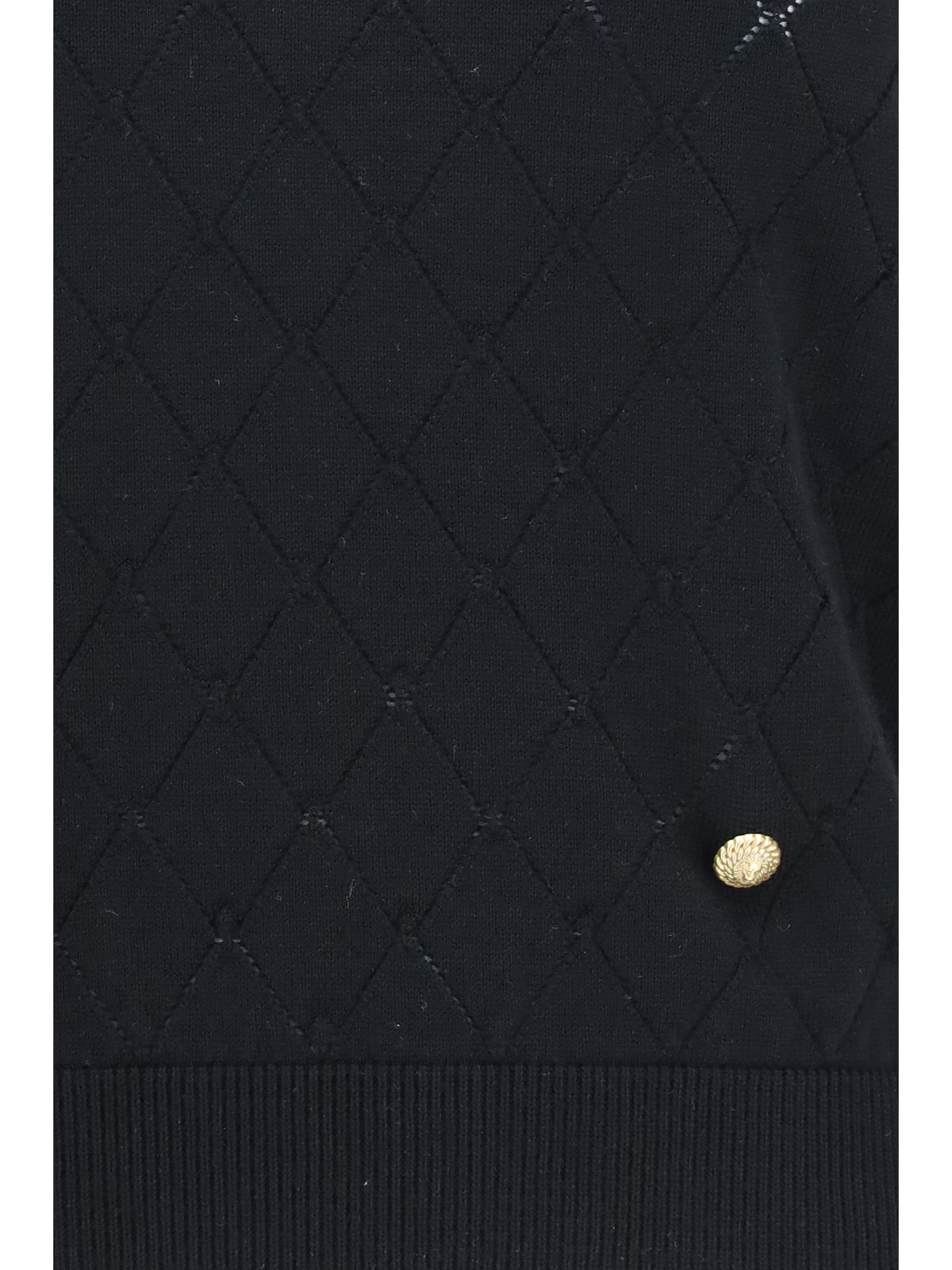 Balmain Sleeveless wool crewneck Top - Noir