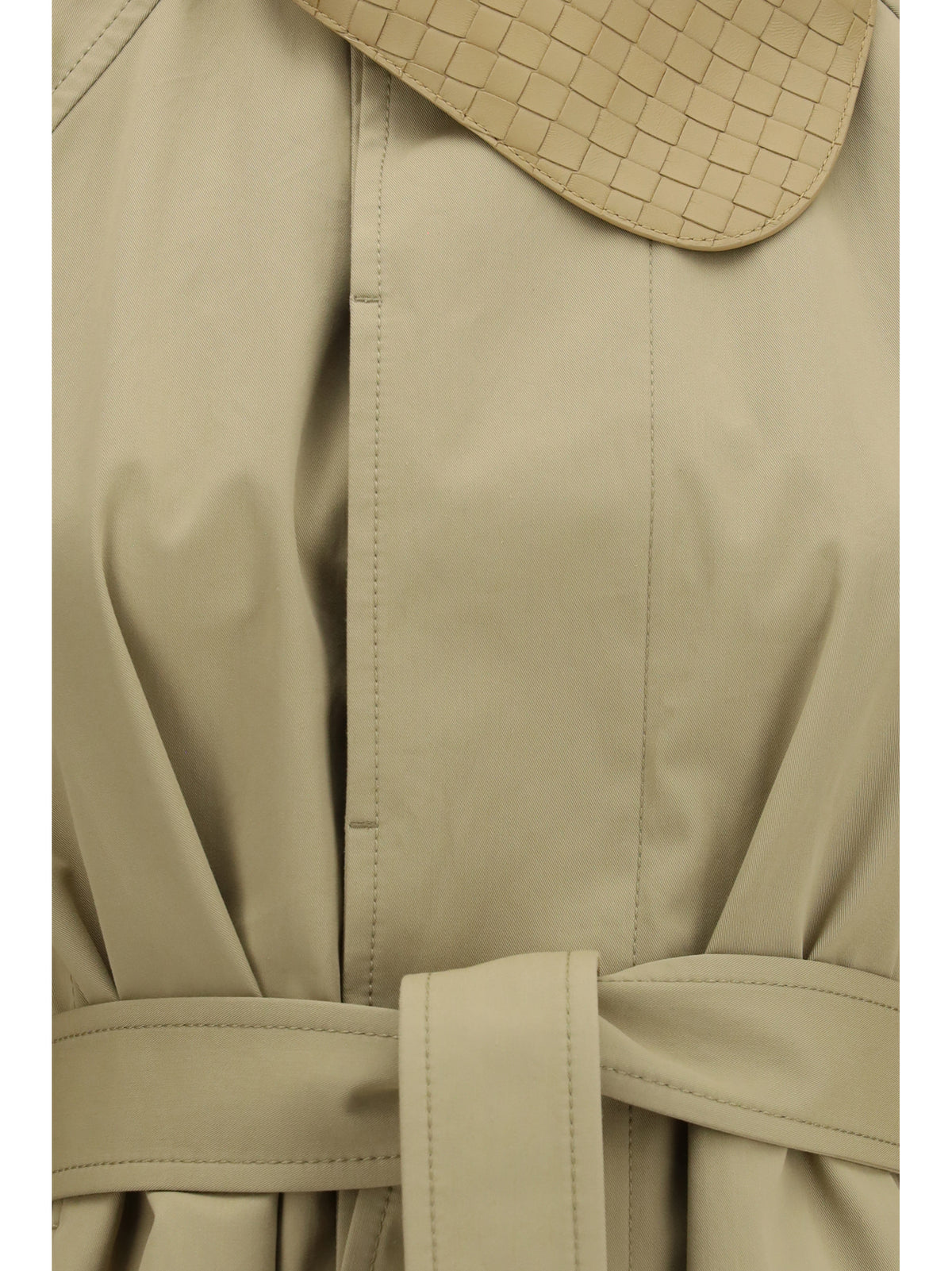 Bottega Veneta Cotton Trench Coat - Sahara