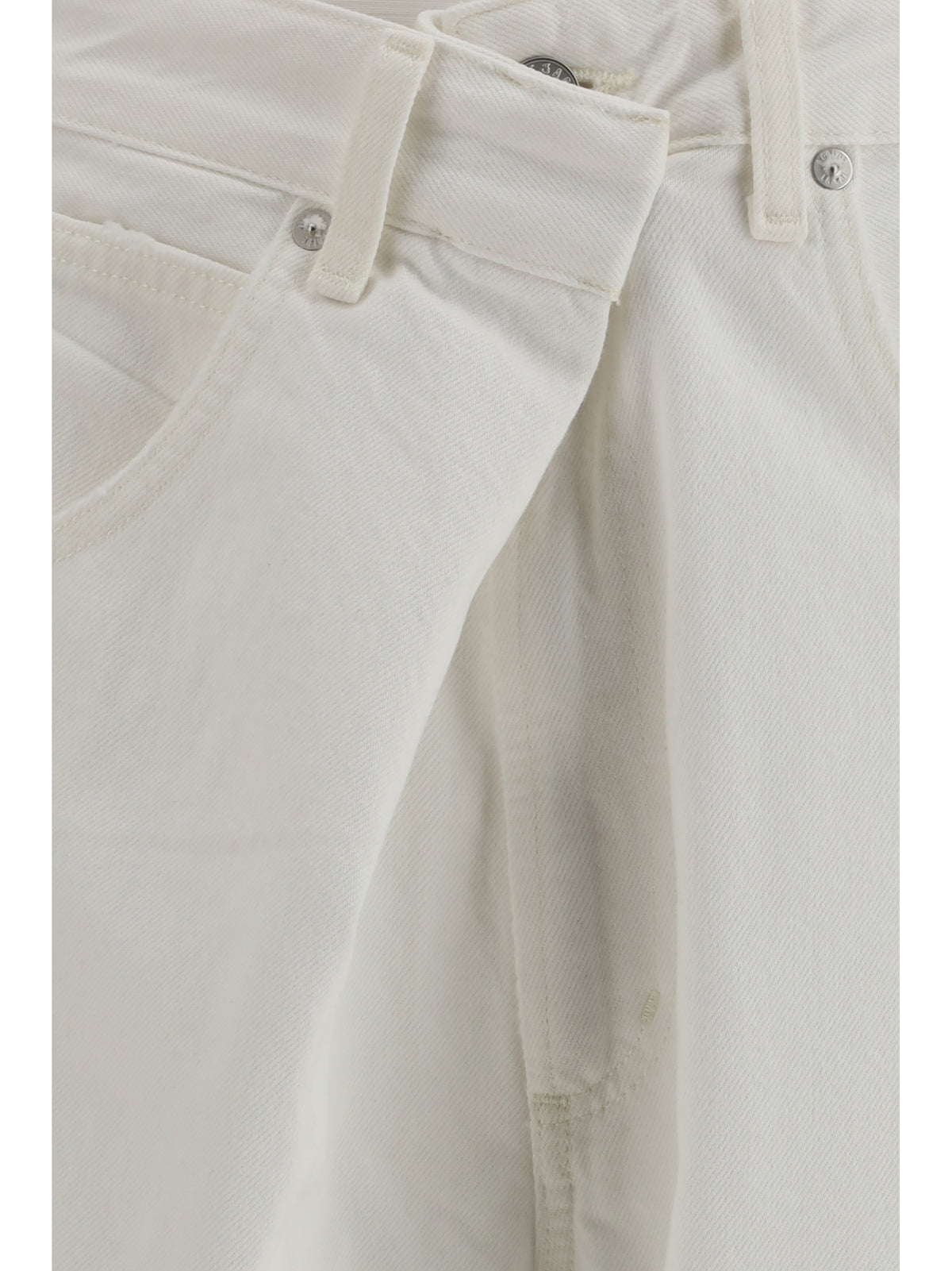 Agolde Vana Fold Jeans - Milkshake