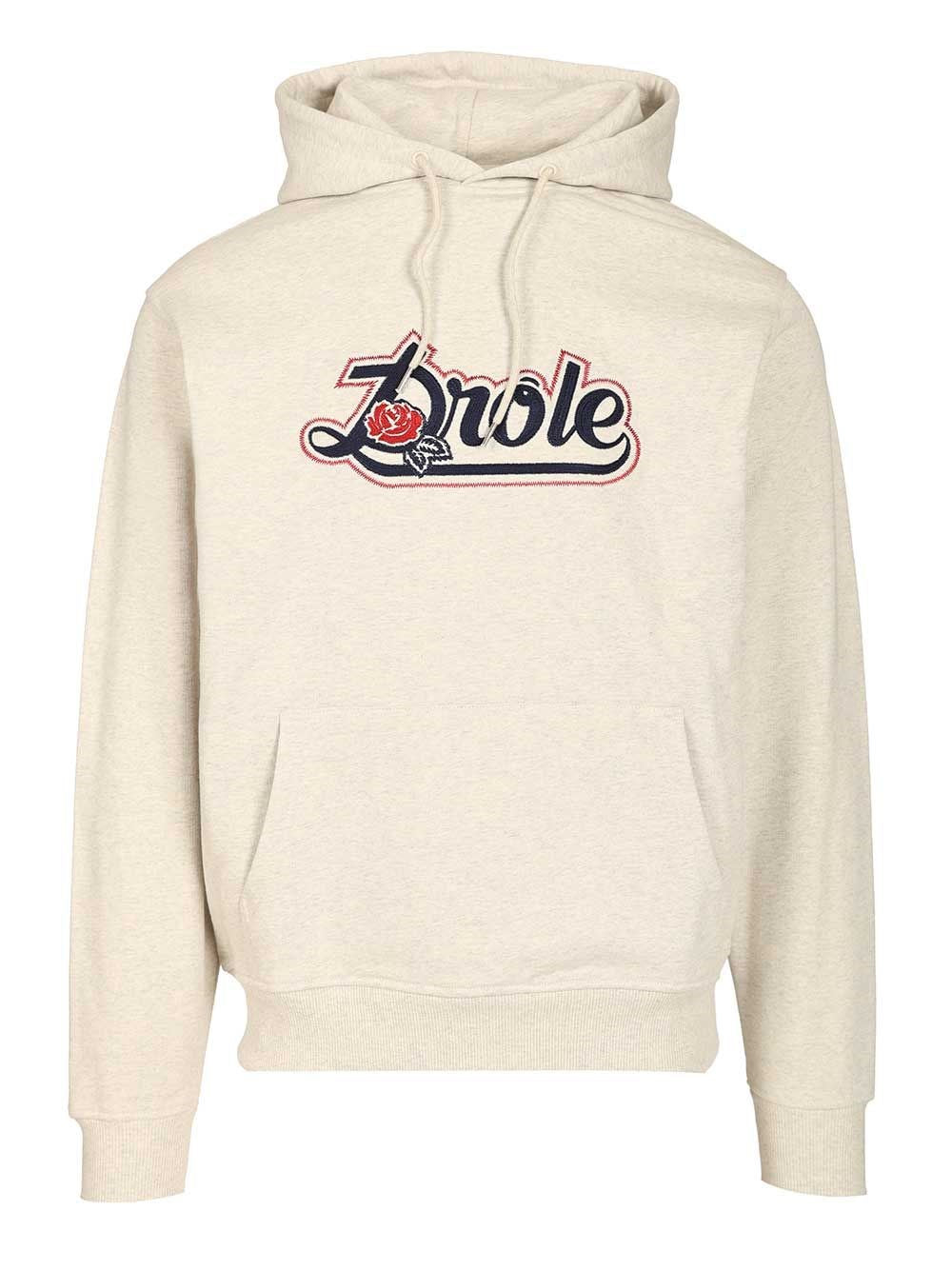 Drole De Monsieur "Drôle Rose" Hooded Sweatshirt - Grey