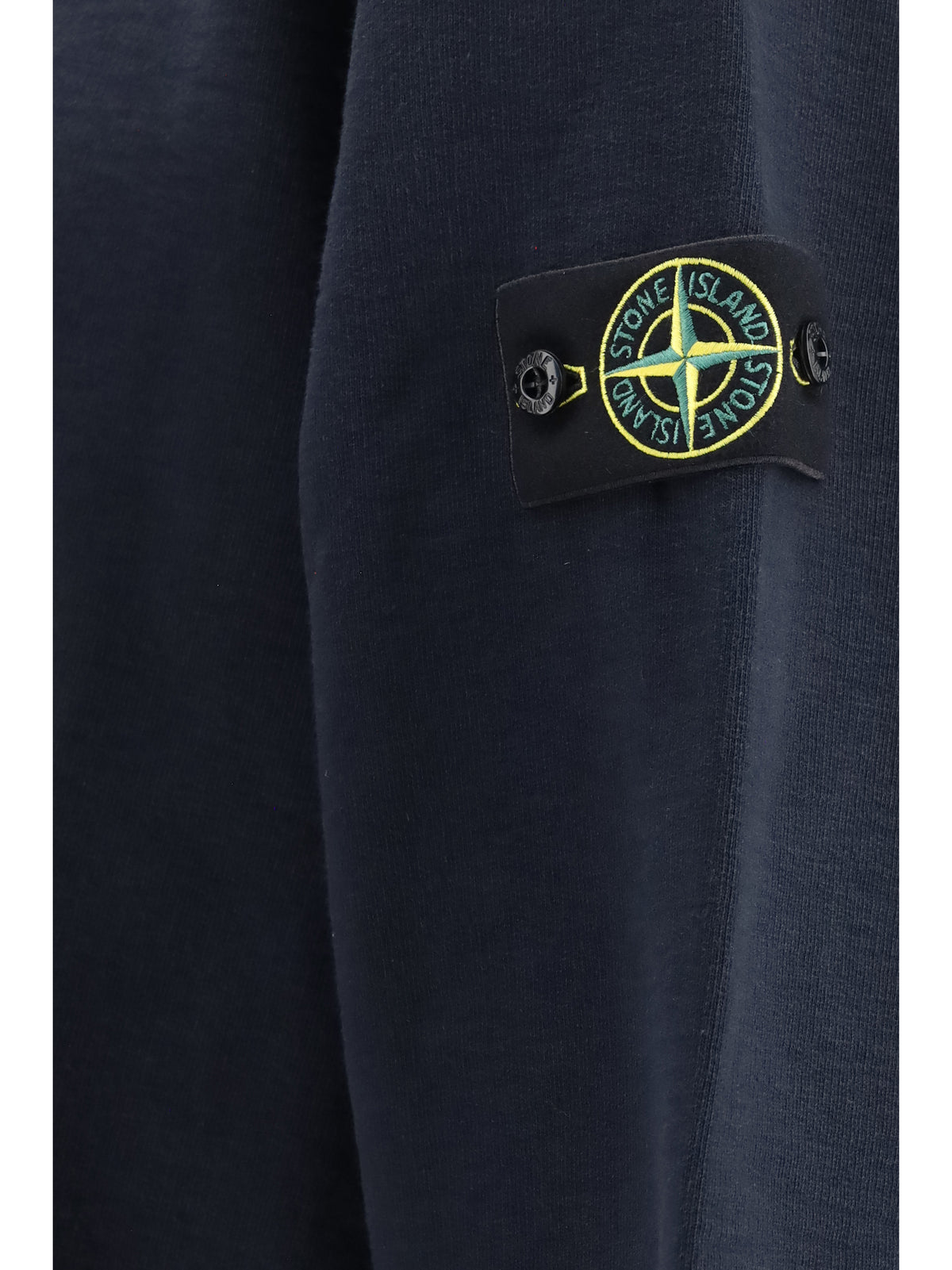 Stone Island Logo cotton Sweatshirt - Navy Blue