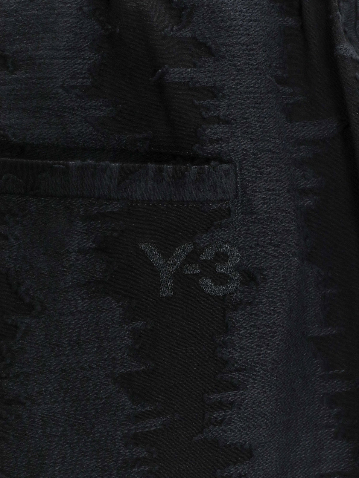 Y-3 Oversize viscose, cotton and linen trousers - Black