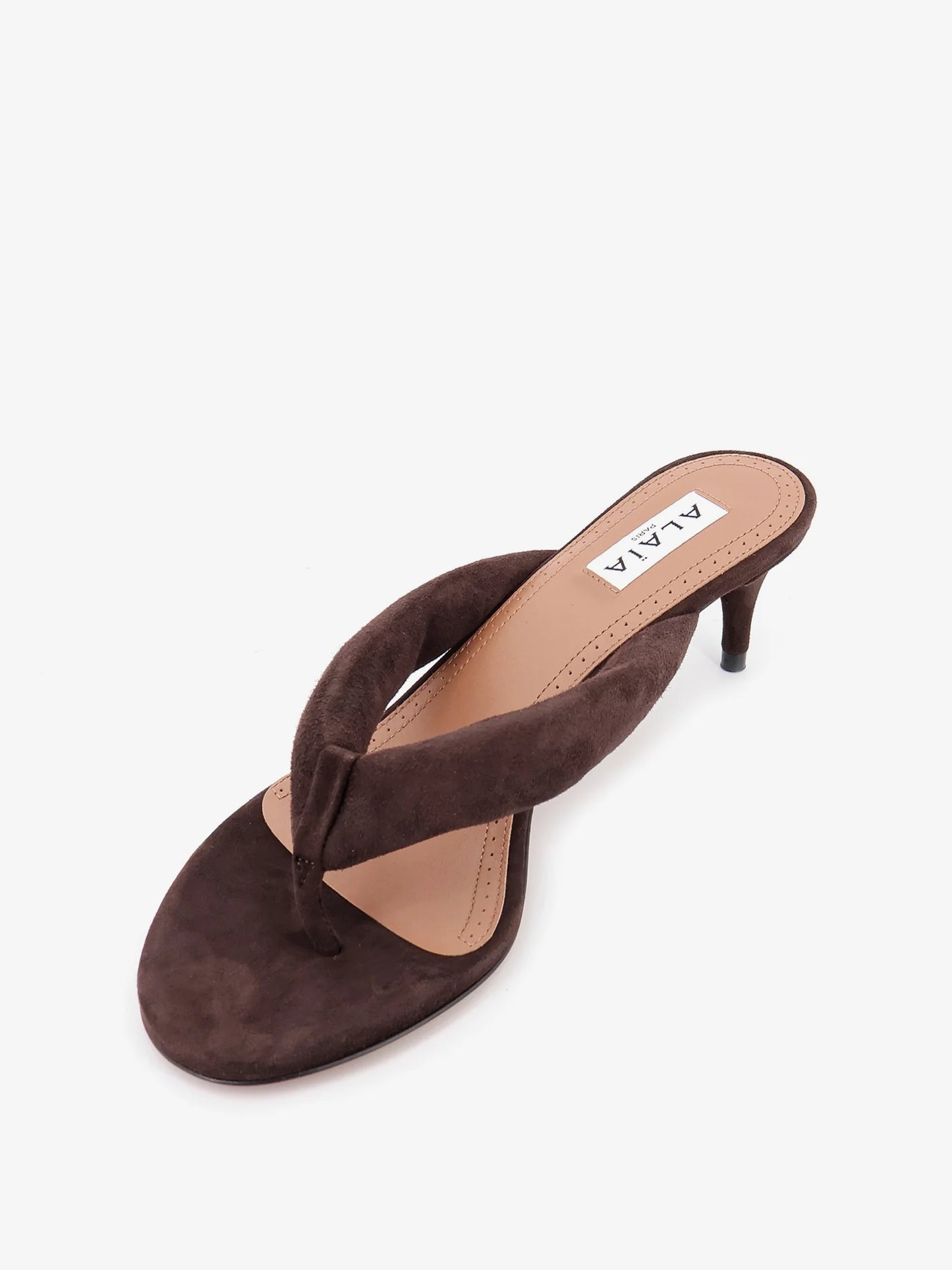 ALAÏA - Suede heeled sandals