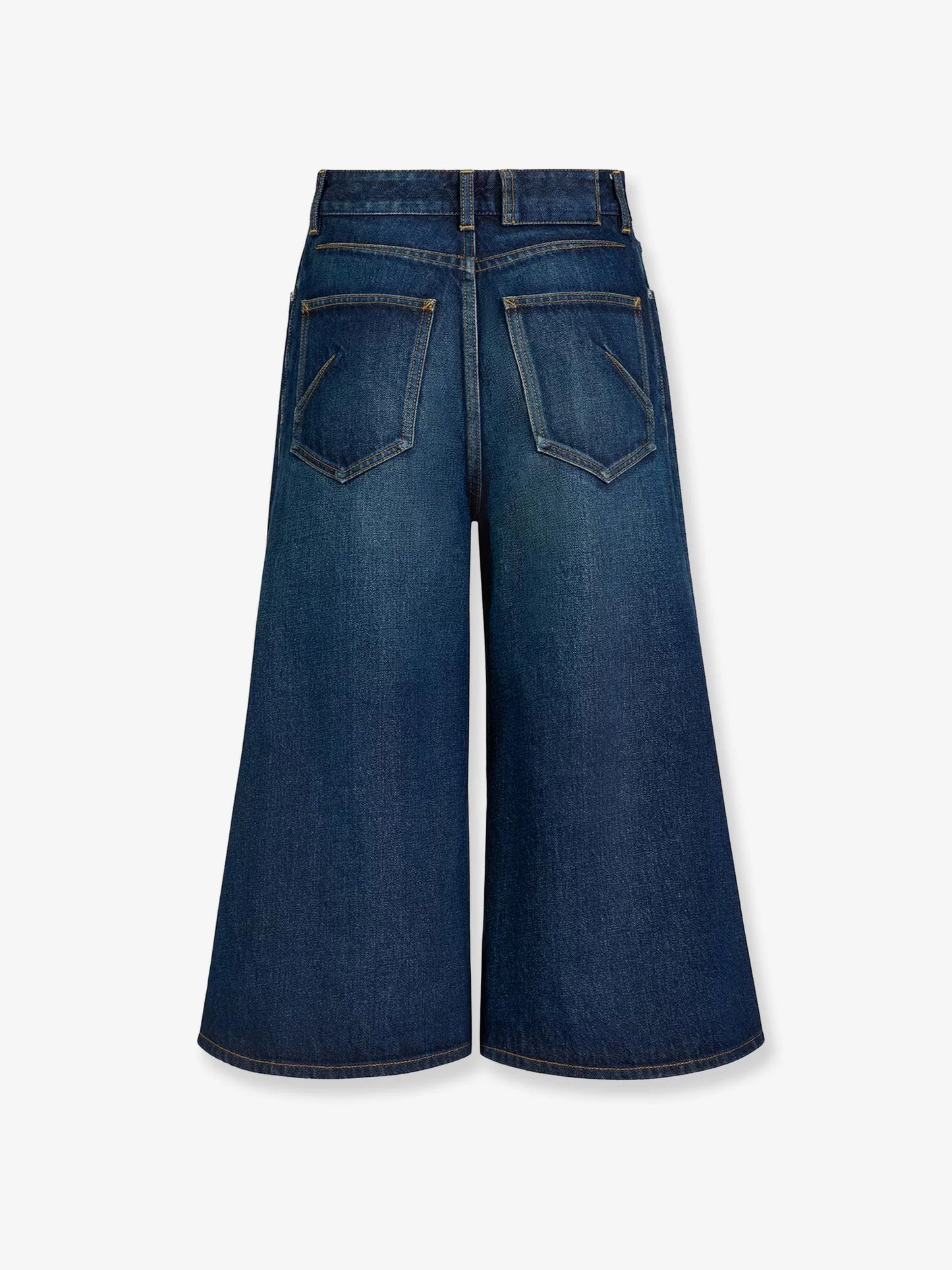ALAÏA - Blue denim Bermuda shorts
