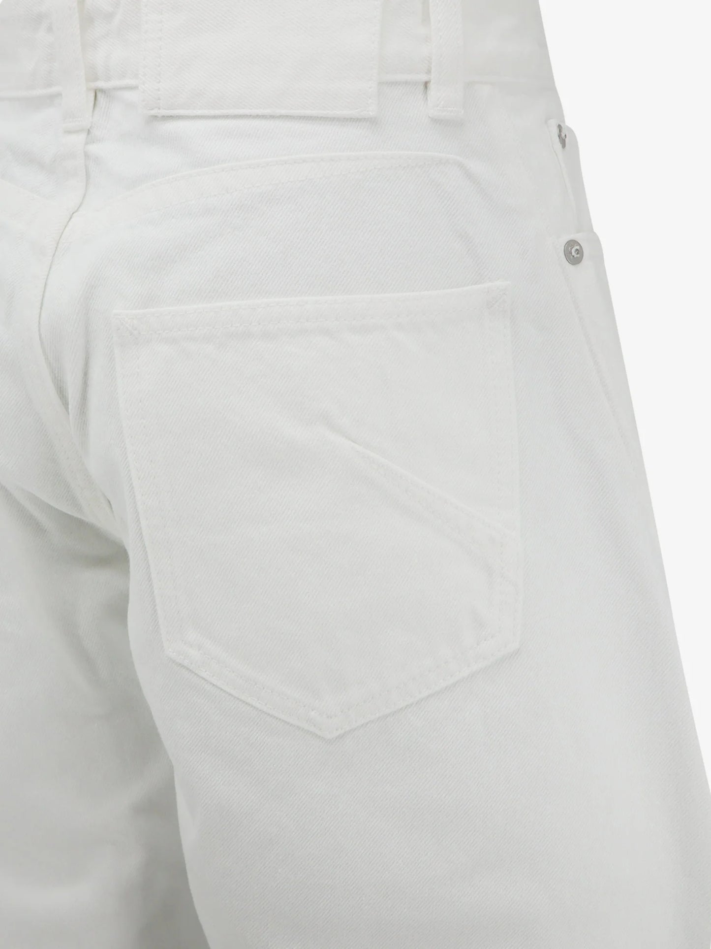ALAÏA - Rodeo white denim trousers
