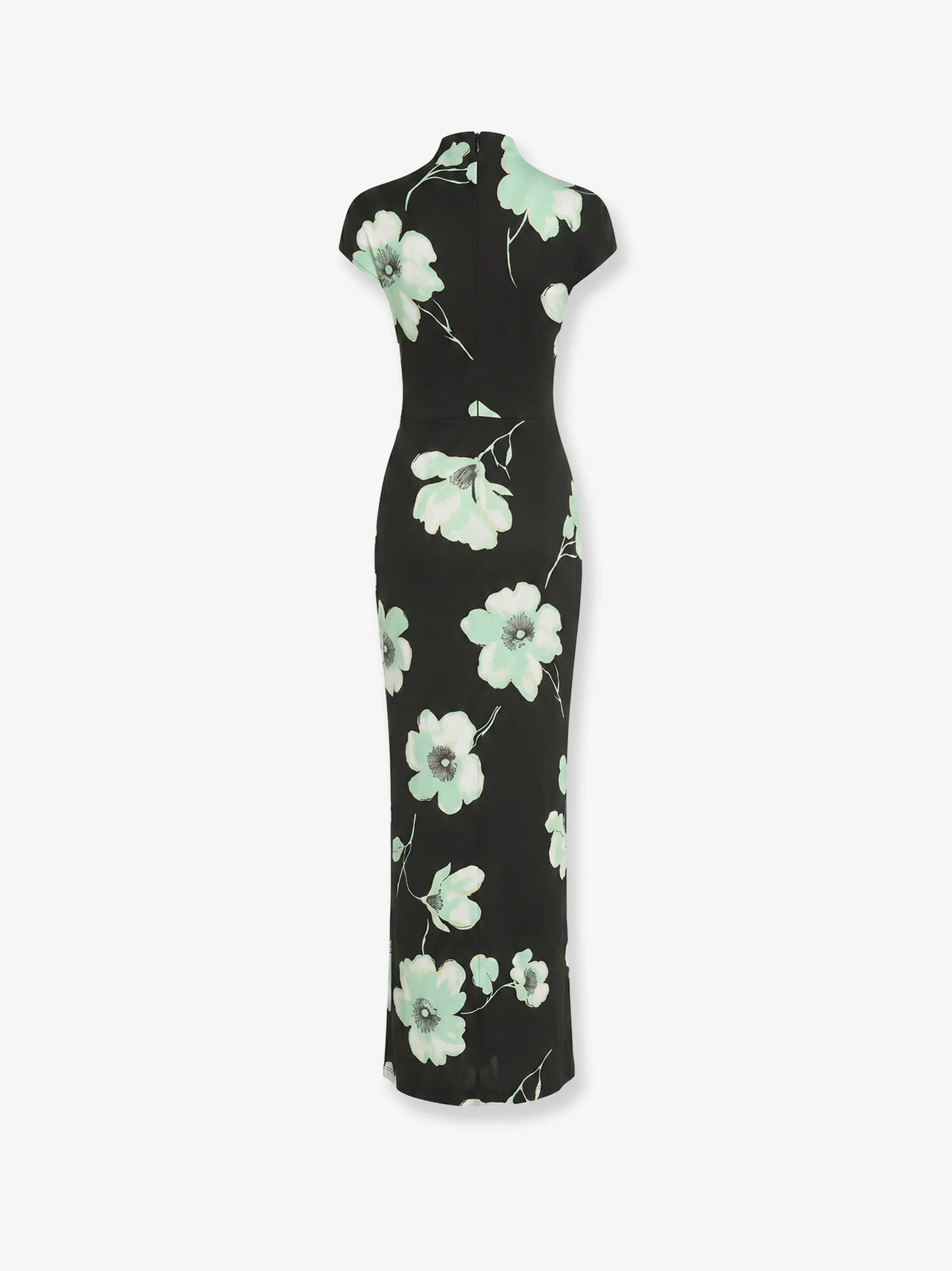 ALAÏA - Viscose dress with Sakura print