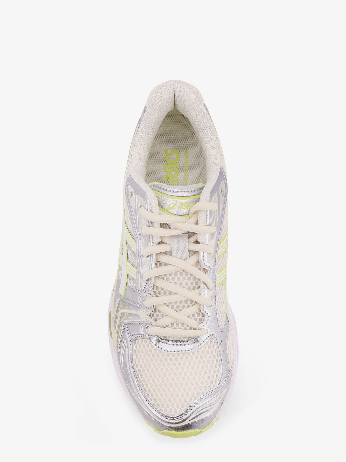 Asics Gel-Kayano 14 mesh sneakers with contrasting profiles - Cream/Pistachio