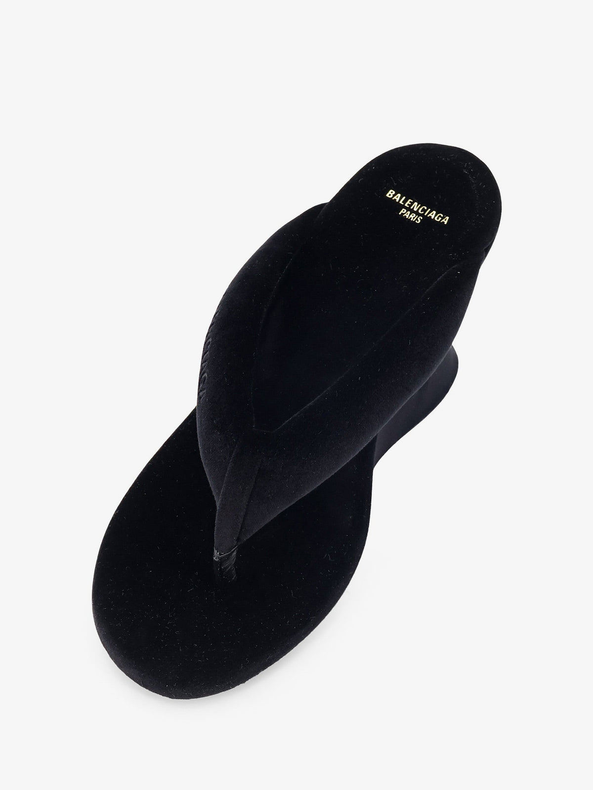 Balenciaga Gaeta velvet sandals - Black