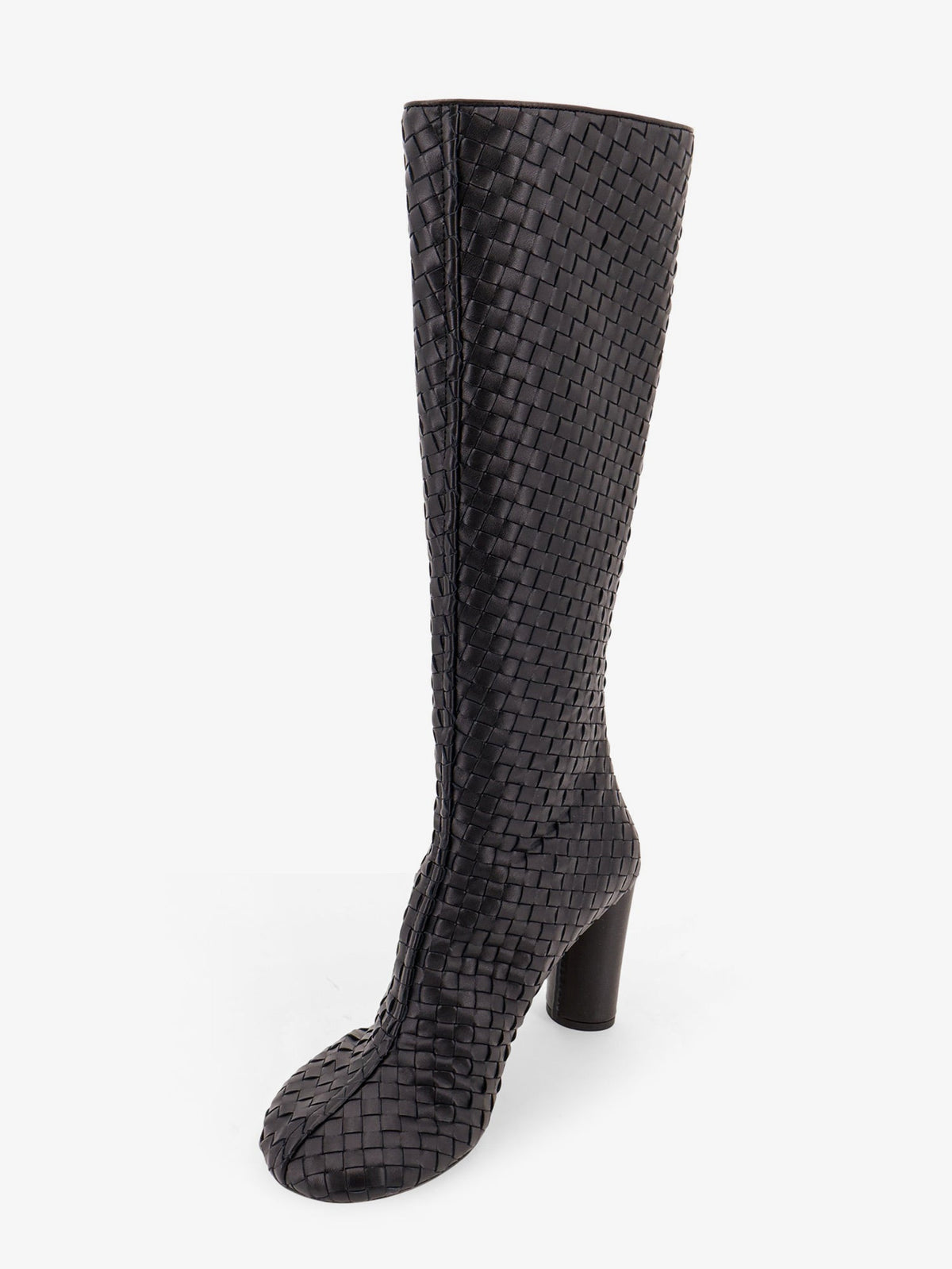 Bottega Veneta Cherry Boots with braided pattern - Black