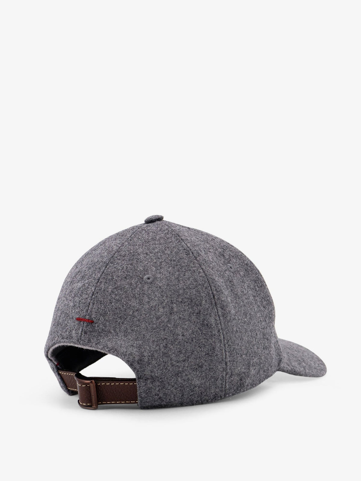 Brunello Cucinelli Virgin Wool Baseball Hat - Grigiomediobrown