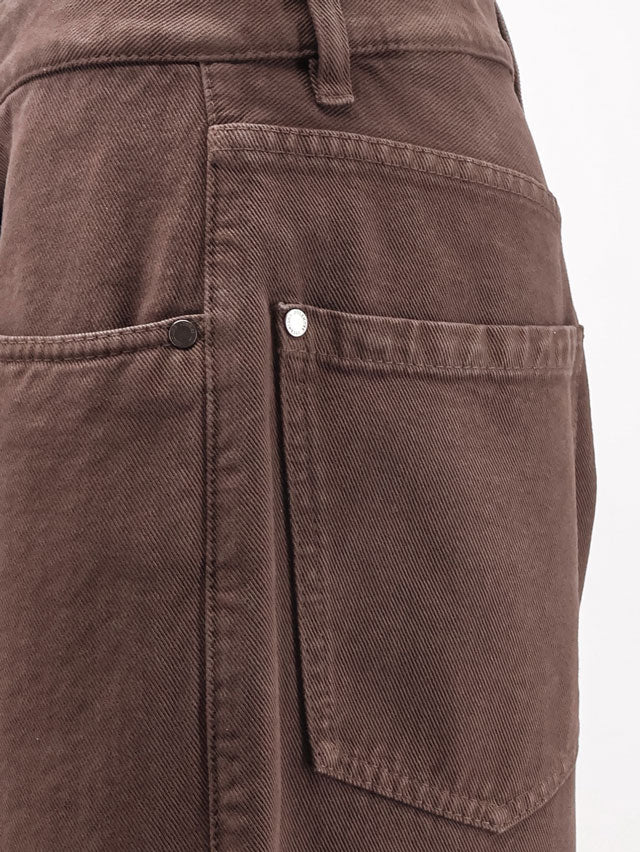 Brunello Cucinelli The Relaxed Boyfriend Jean-Soft Barrel Leg - Fondente