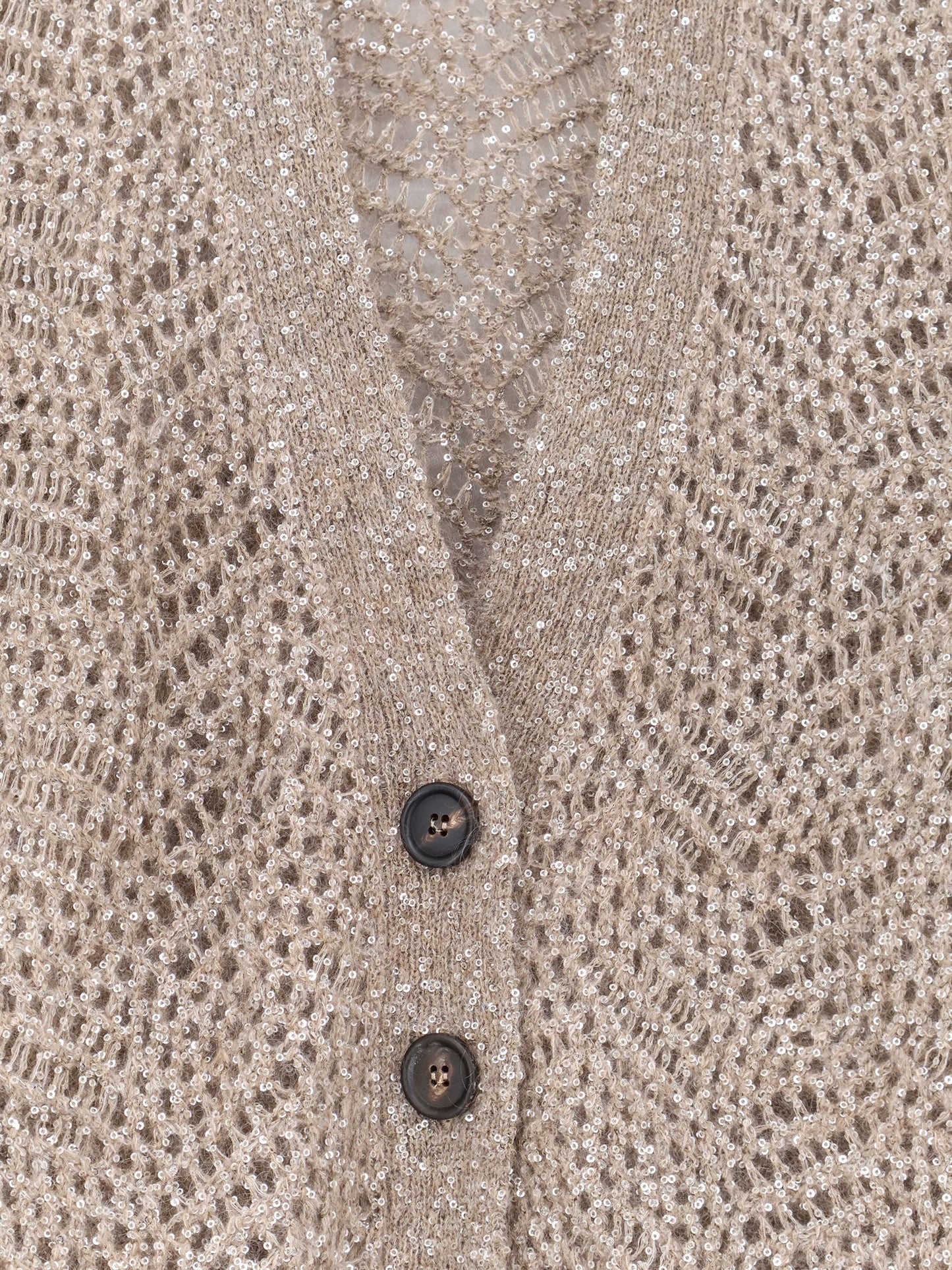 BRUNELLO CUCINELLI - Mohair blend cardigan with iconic Dazzling motif