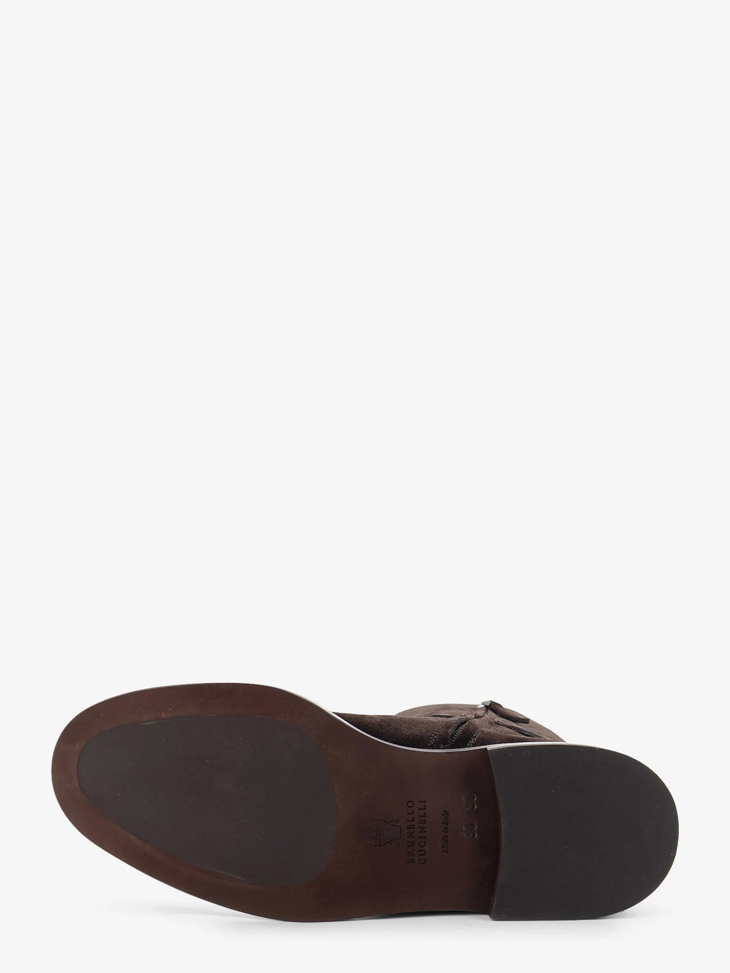 Brunello Cucinelli Precious Strap Suede Boots
