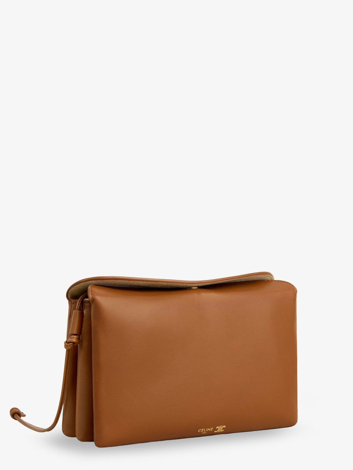 Celine Trio leather crossbody bag - Softtan