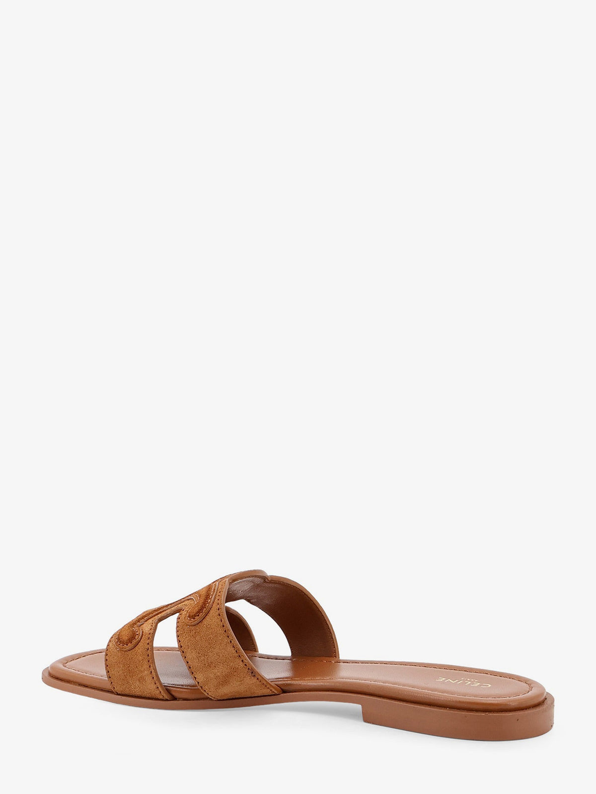 Celine Marina suede sandals with Triomphe logo - Cinammon