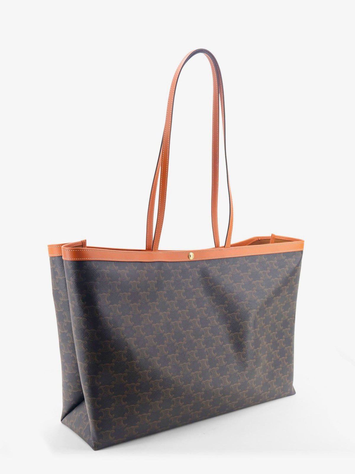 Celine Medium Cabas Triomphe Canvas shoulder bag - Miel