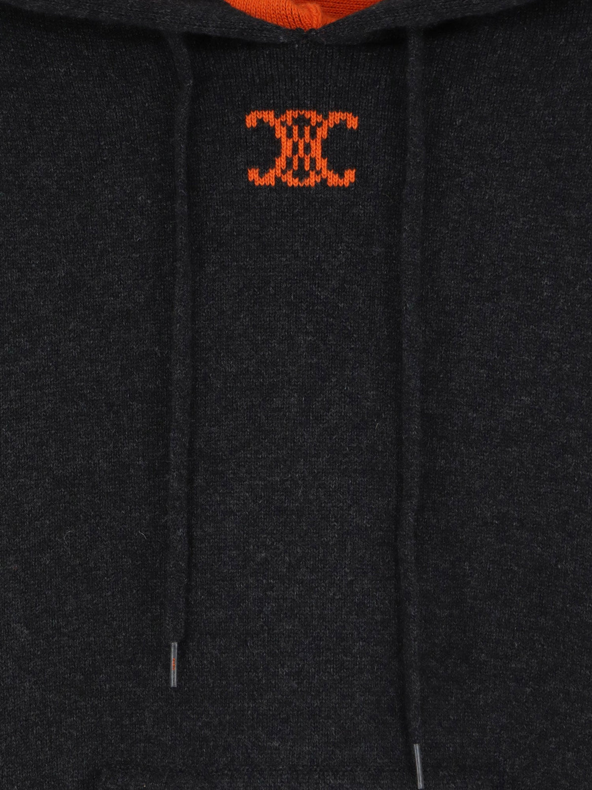 Celine Cashmere blend hoodie - Darkgreyorange
