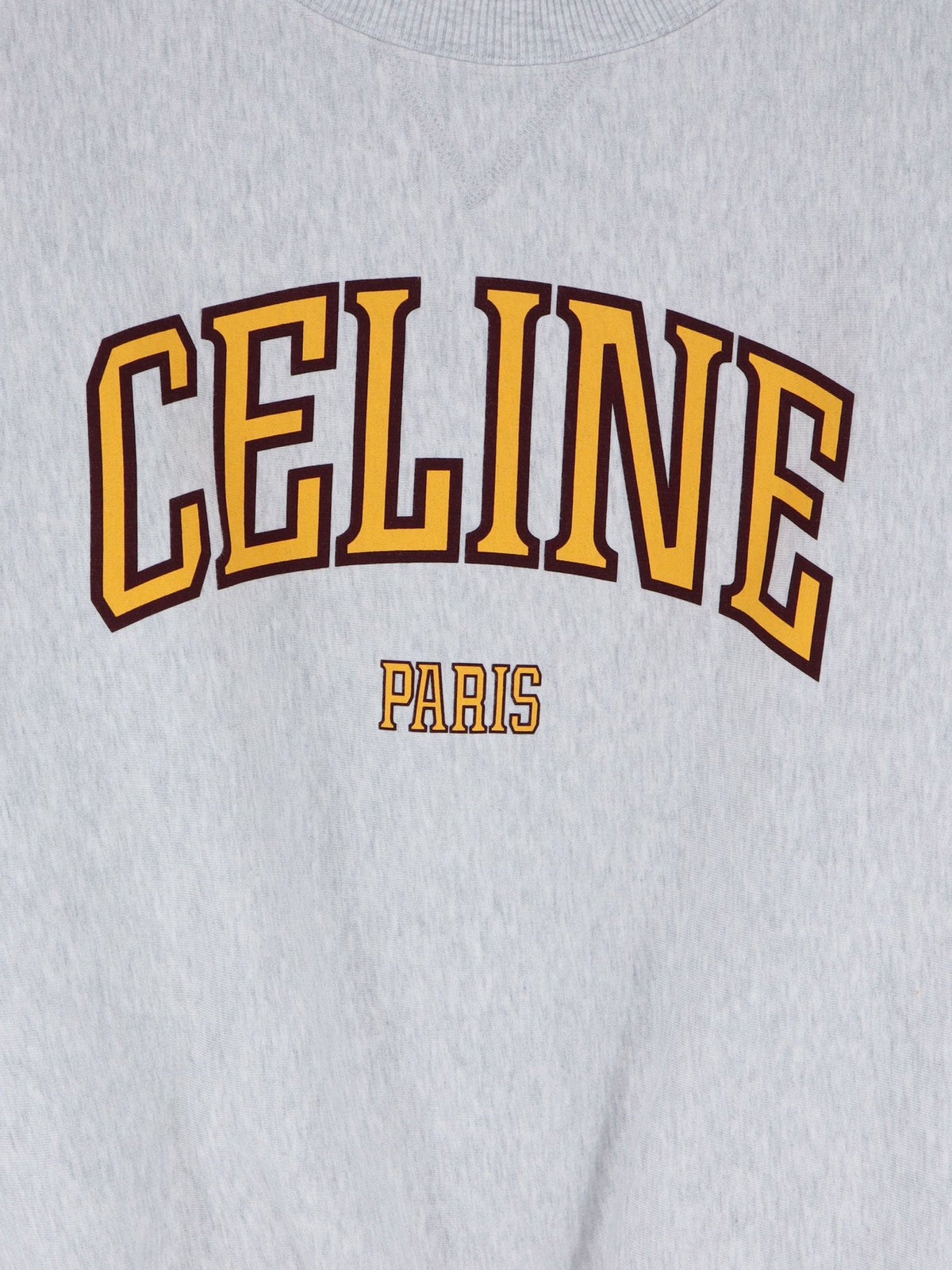 Celine Loose Fit cotton sweatshirt - Palegreyyellowburgundy