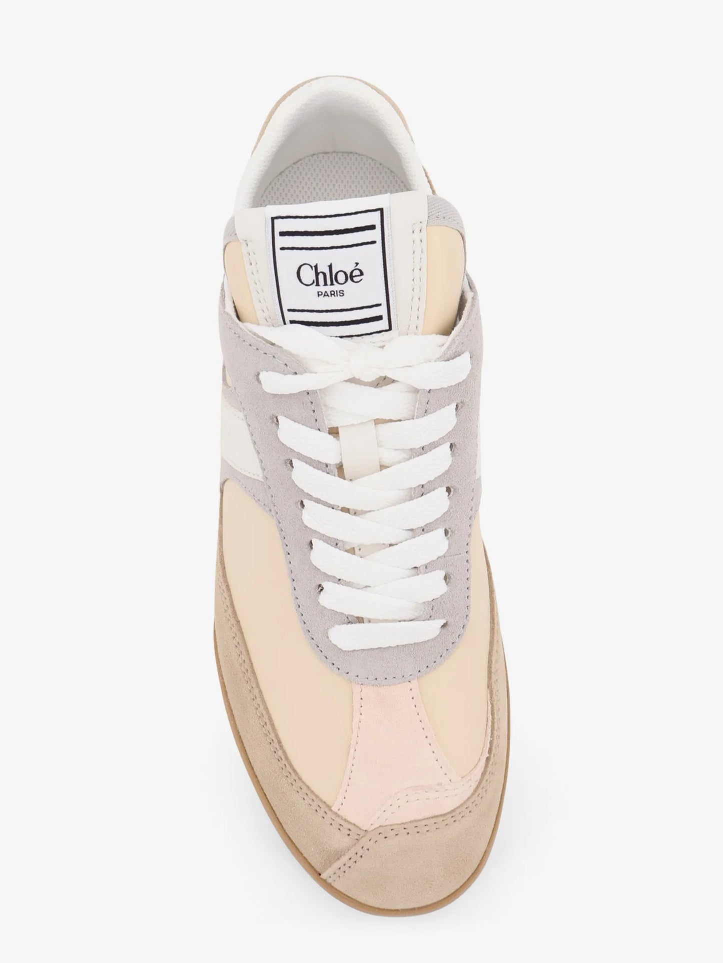 CHLOE' - Kick suede sneakers with contrasting inserts