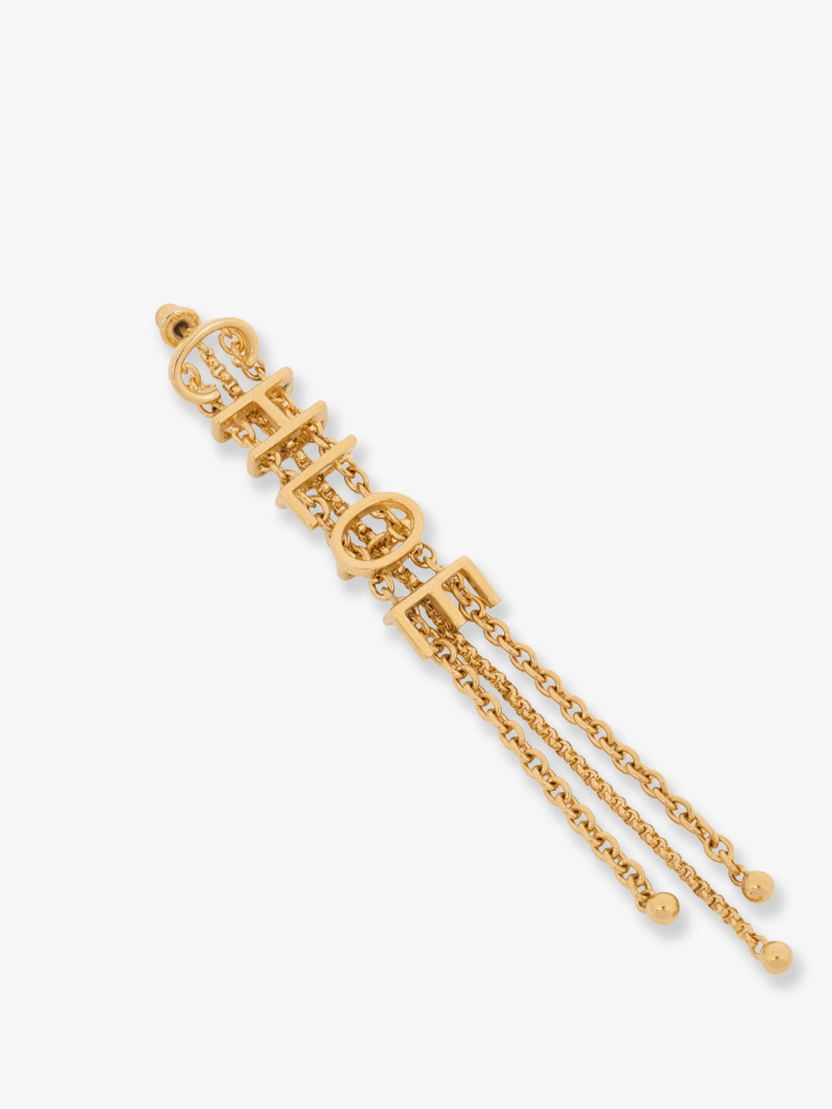 Chloe' Mini Belt brass earrings - Vintage Gold