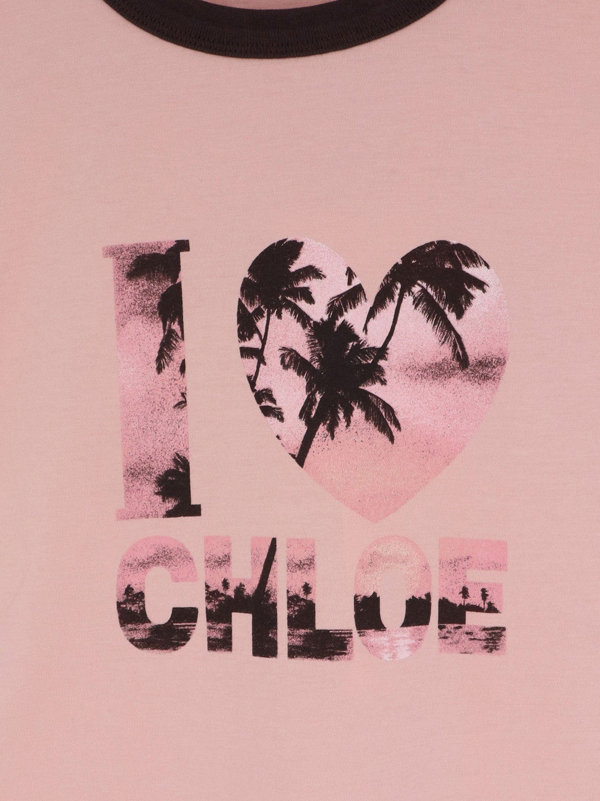 Chloe' Cotton t-shirt with print - Desert Rose