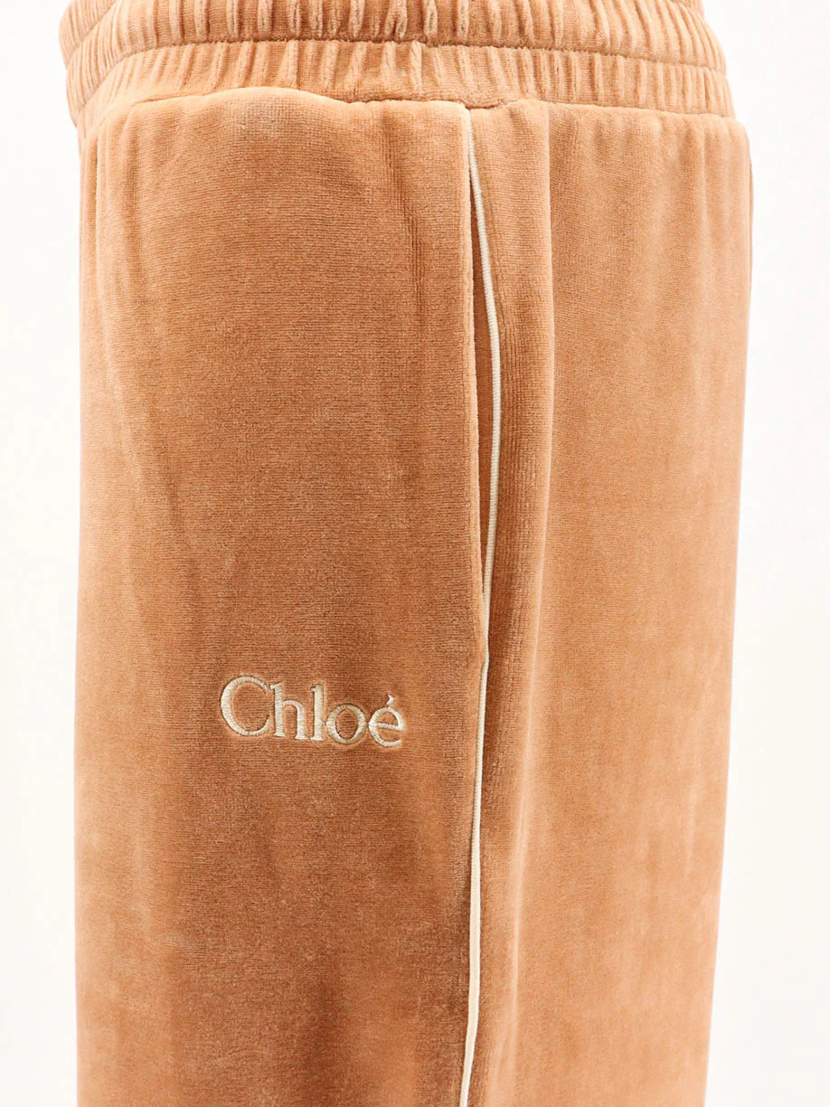 CHLOE' - Velvet joggers trousers