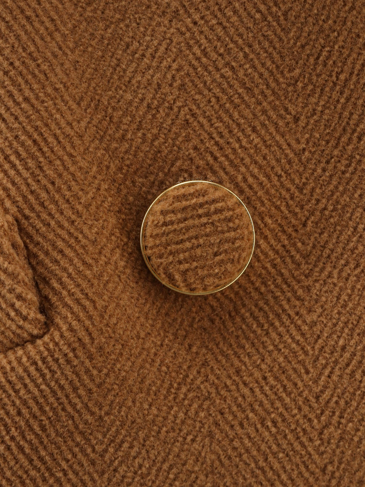 Chloe' Short wool coat - Dusty Camel