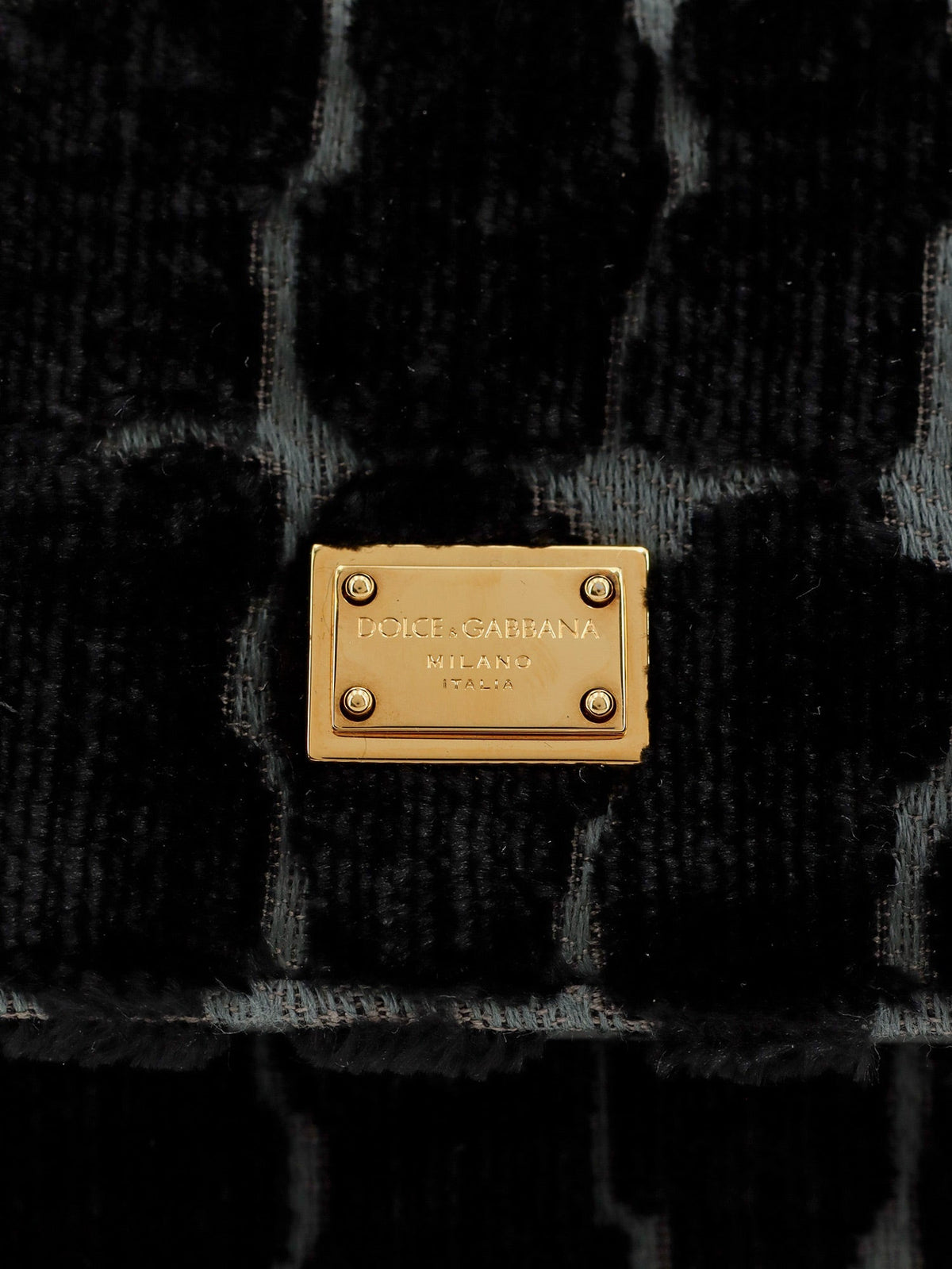 Dolce & Gabbana Sicily velvet handbag - Neroantracite