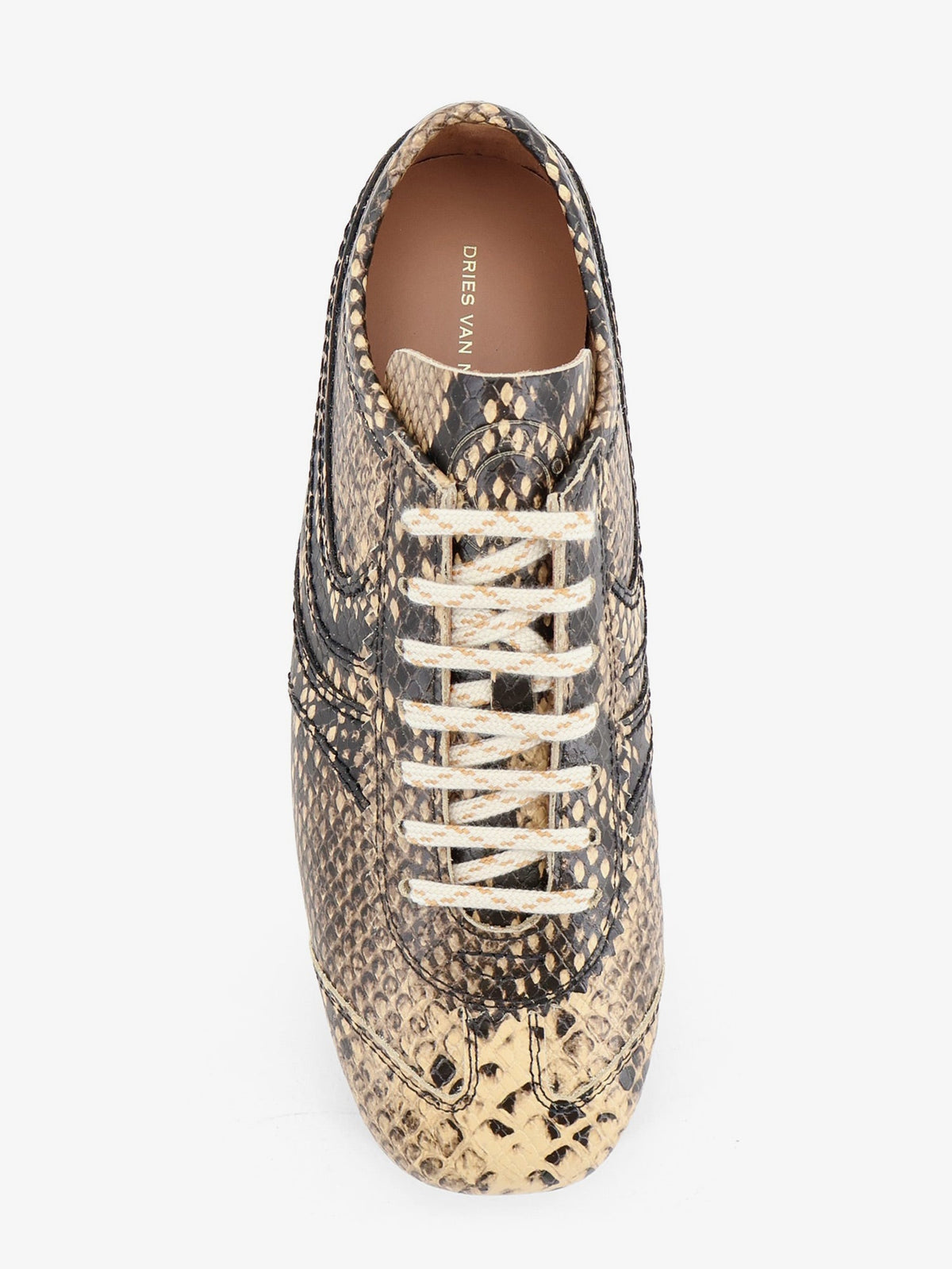 Dries Van Noten Low-Top Animal Pattern Sneakers - Beige