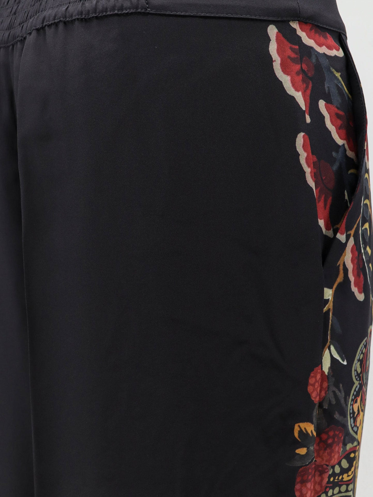 Etro Silk trousers with paisley pattern - Marrone