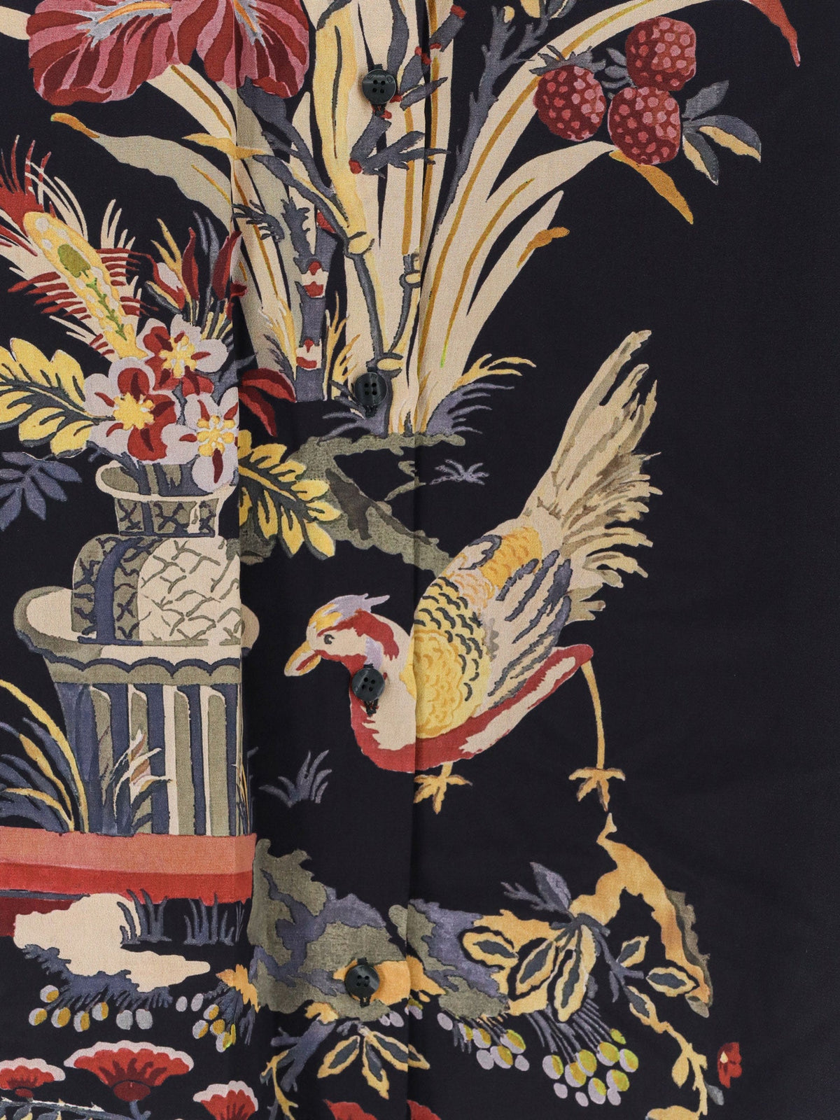 Etro Silk shirt with frontal print - Multicolor