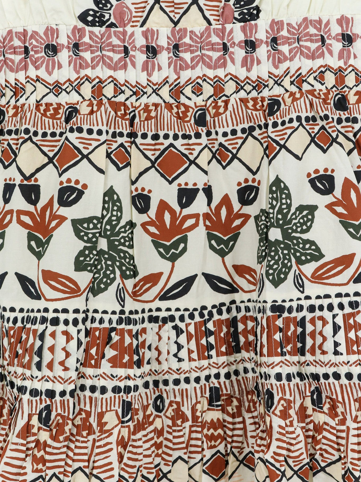 Farm Rio Ainika organic cotton dress - Ainikarusticflowerswinterwhite