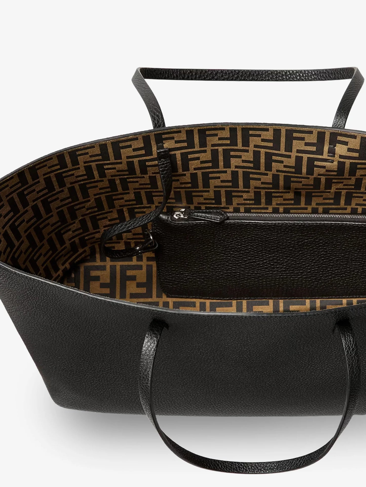 FENDI - Roll Medium Leather Shopping Bag